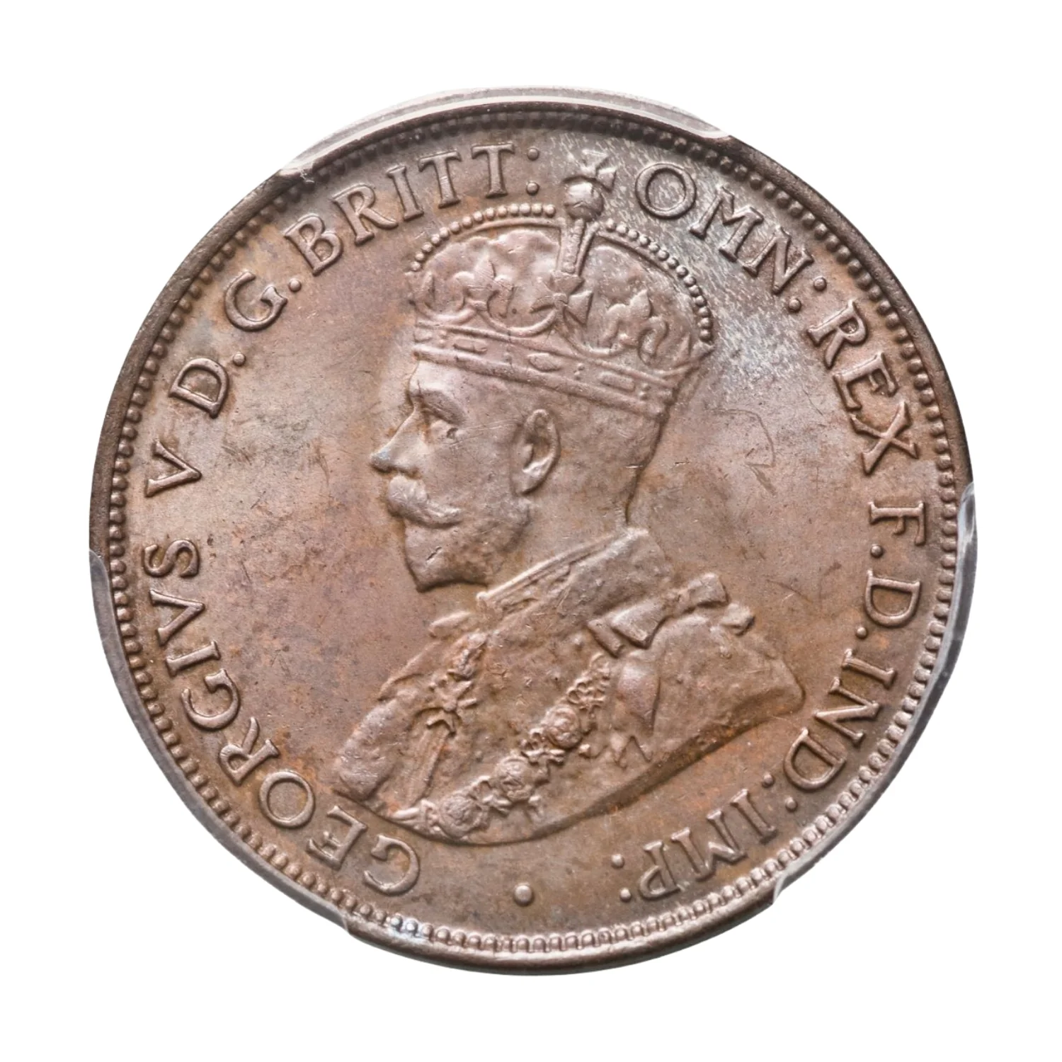 Australia George V 1914H Halfpenny PCGS MS64BN (Choice Uncirculated Brown) - Image 3