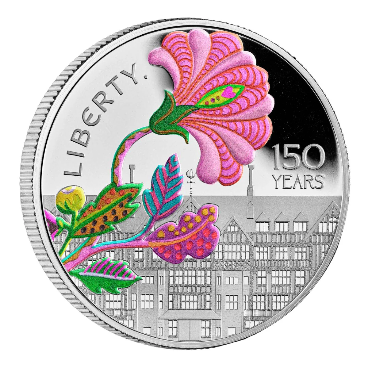 Great Britain 150 Years of Liberty 2025 £5 Silver Proof Colour Coin
