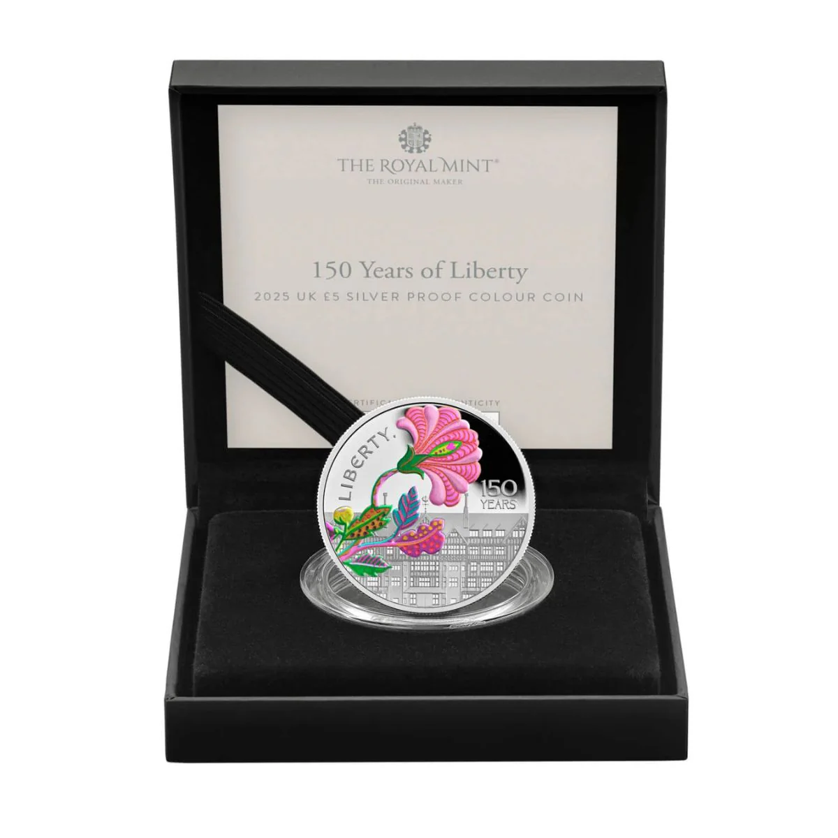 Great Britain 150 Years of Liberty 2025 £5 Silver Proof Colour Coin - Image 3