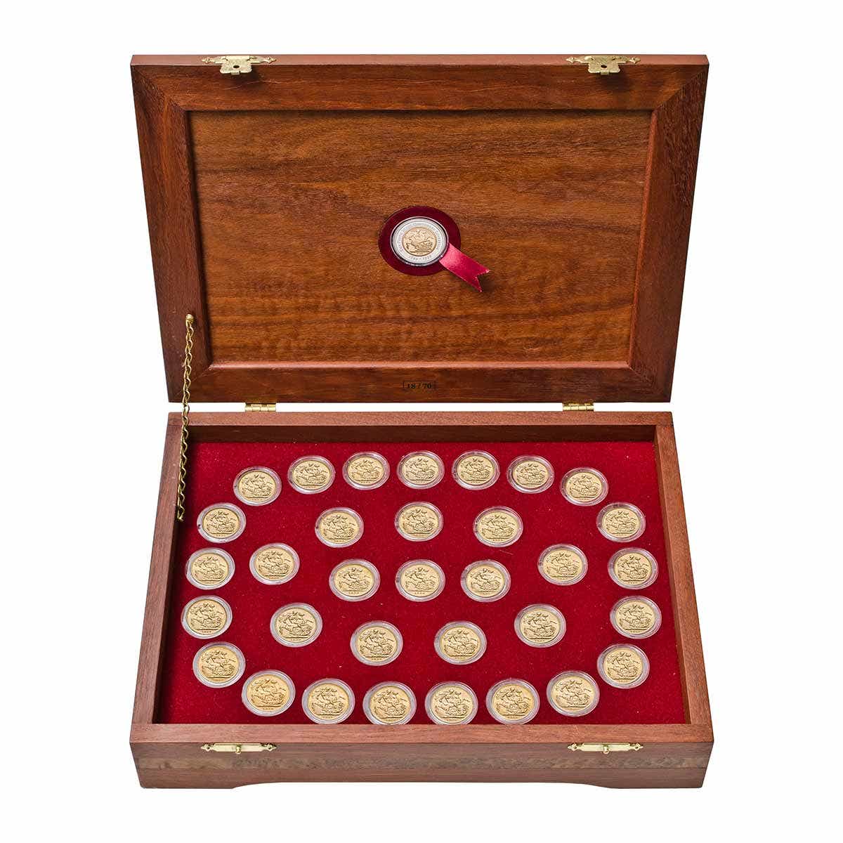 Perth Mint Centenary 1899-1931 Gold Sovereign 34-Coin Collection - Image 2