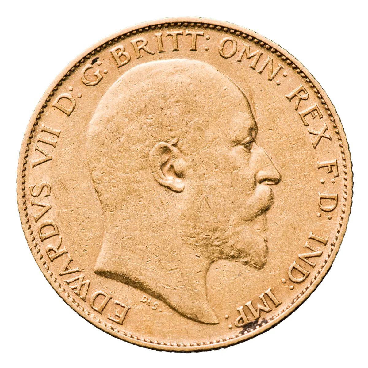 Edward VII 1904P Gold Half Sovereign about Very Fine-Very Fine - Image 2