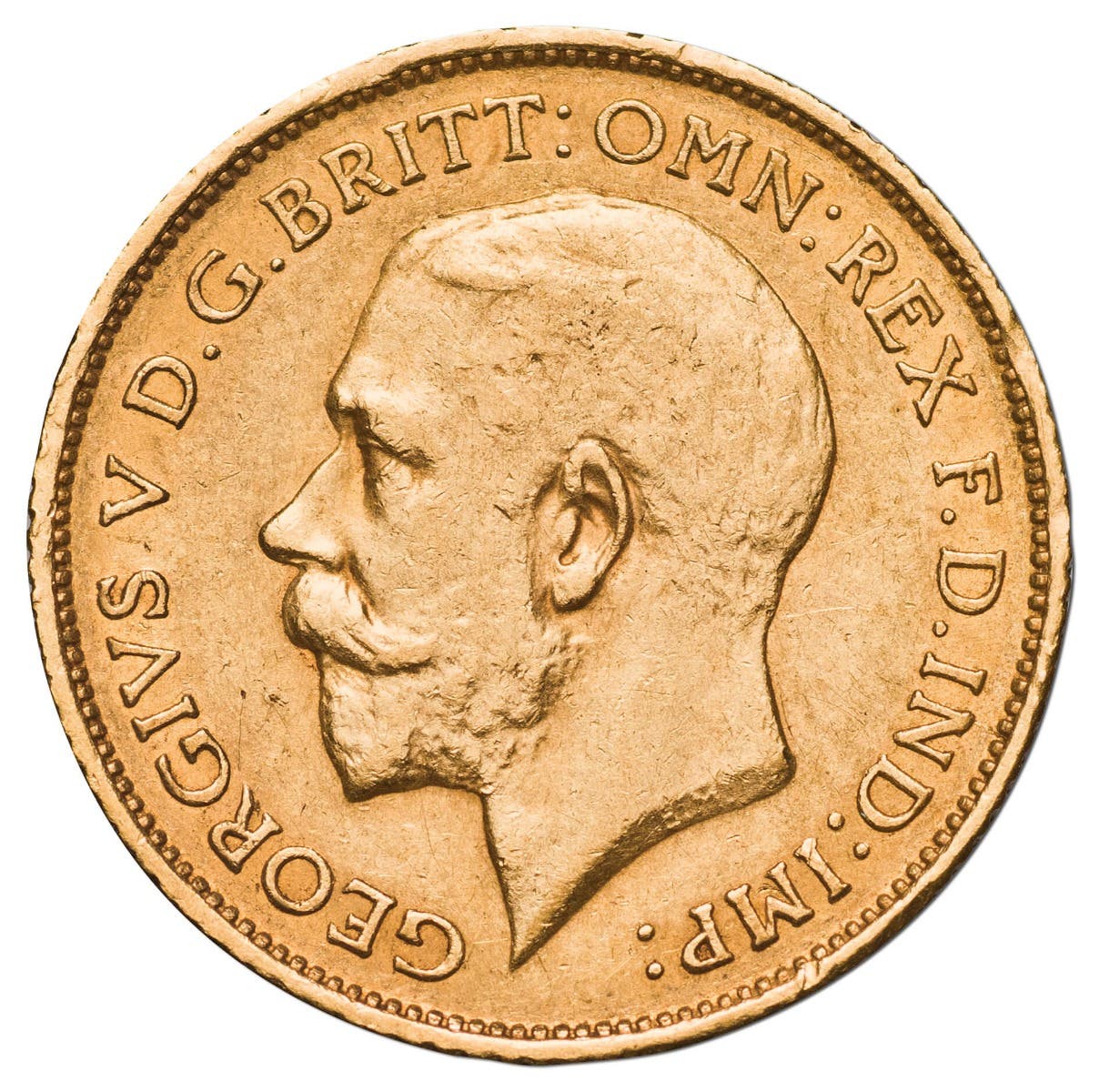 George V 1911P Gold Half Sovereign Extremely Fine-about Uncirculated - Image 2