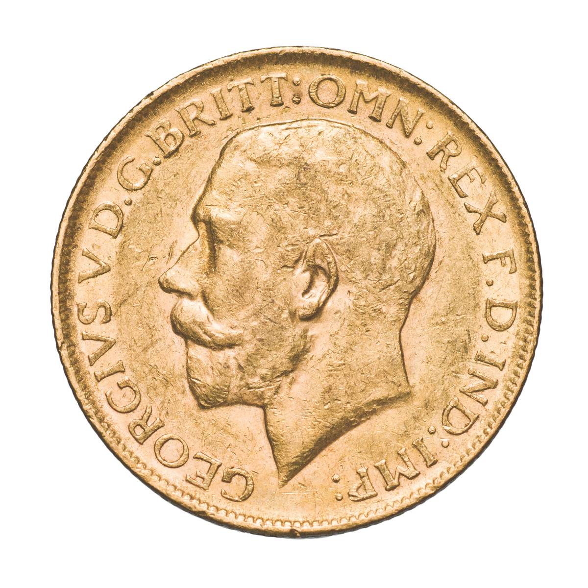 1913 Perth George V Gold Sovereign Extremely Fine-about Uncirculated - Image 2