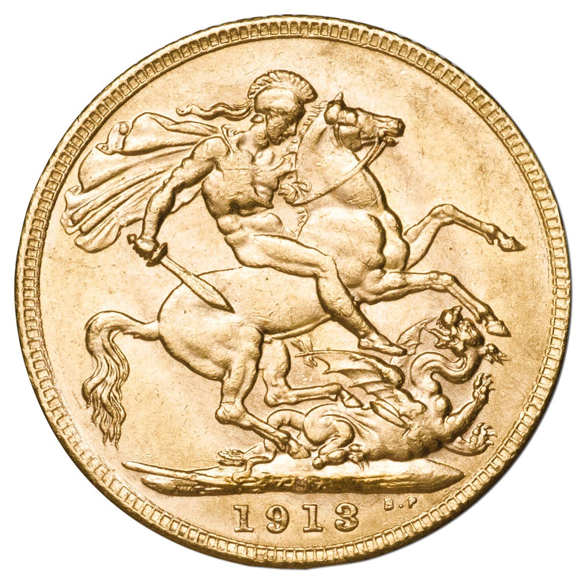 George V 1913S Gold Sovereign Uncirculated