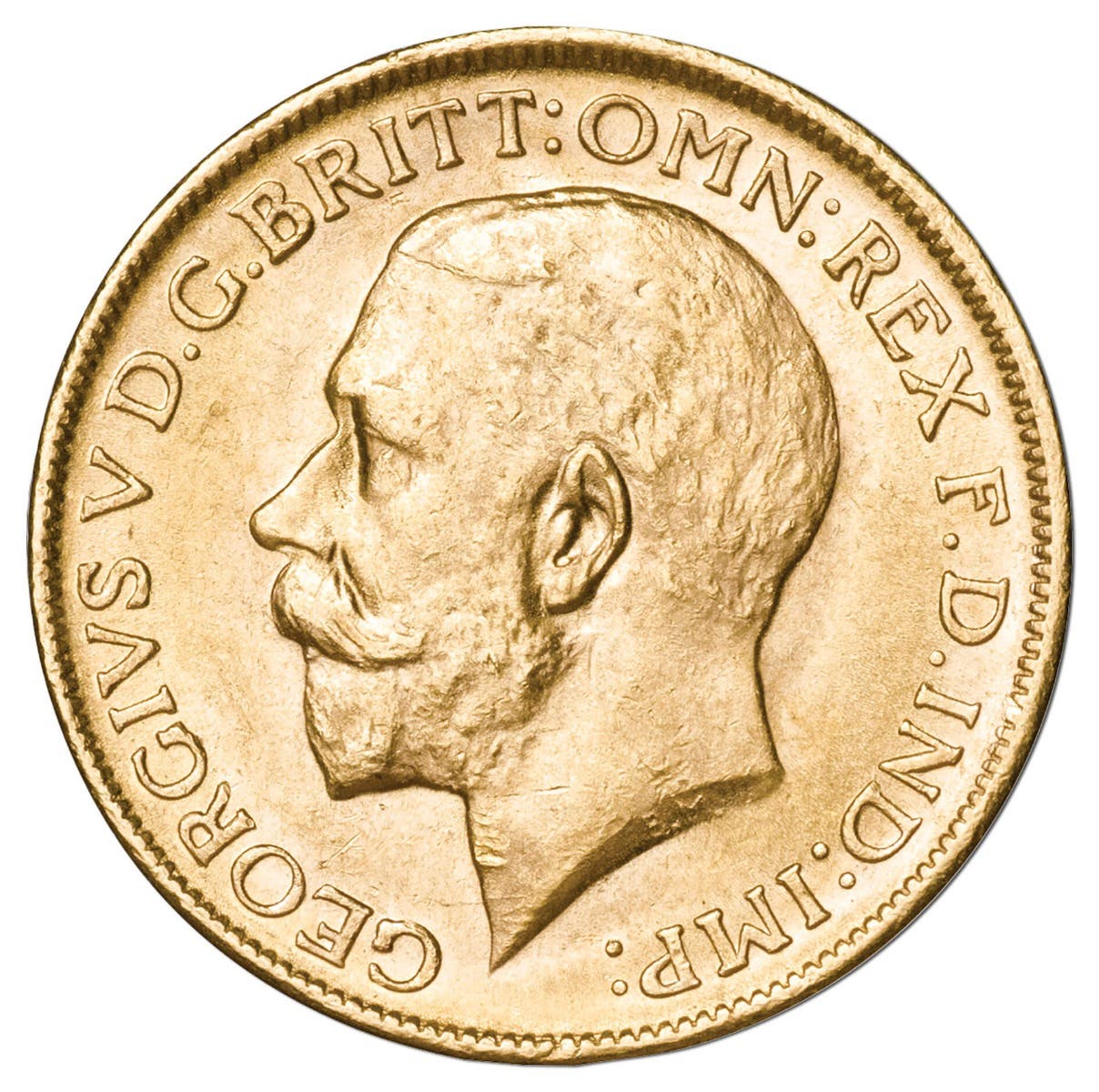 George V 1913S Gold Sovereign Uncirculated - Image 2