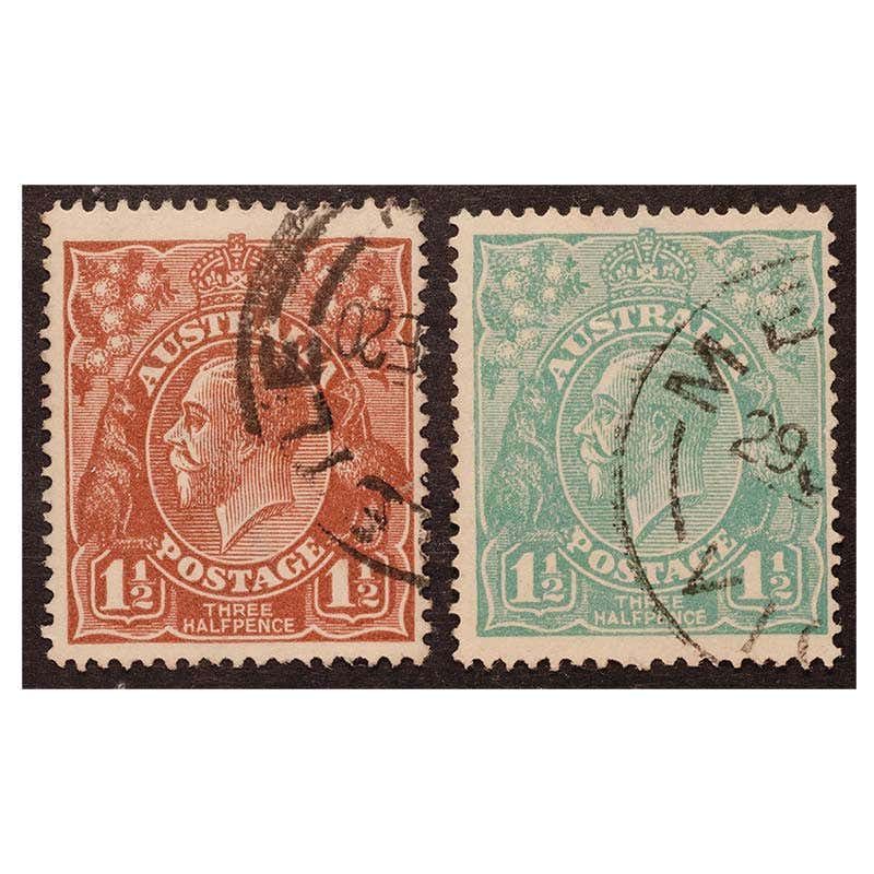 1915-1932 ½d-3d George V Portrait 13-Stamp Set Fine Used - Image 3