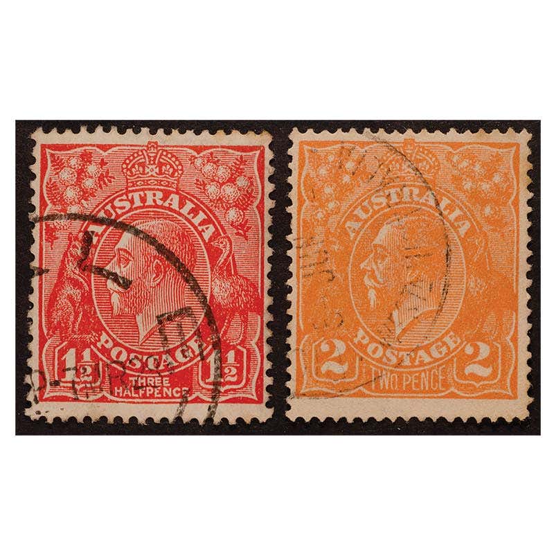 1915-1932 ½d-3d George V Portrait 13-Stamp Set Fine Used - Image 4