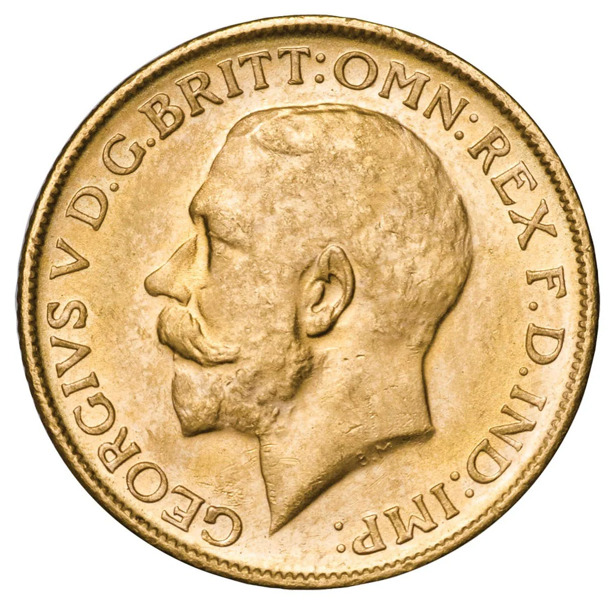 George V 1915M Gold Sovereign Uncirculated - Image 2