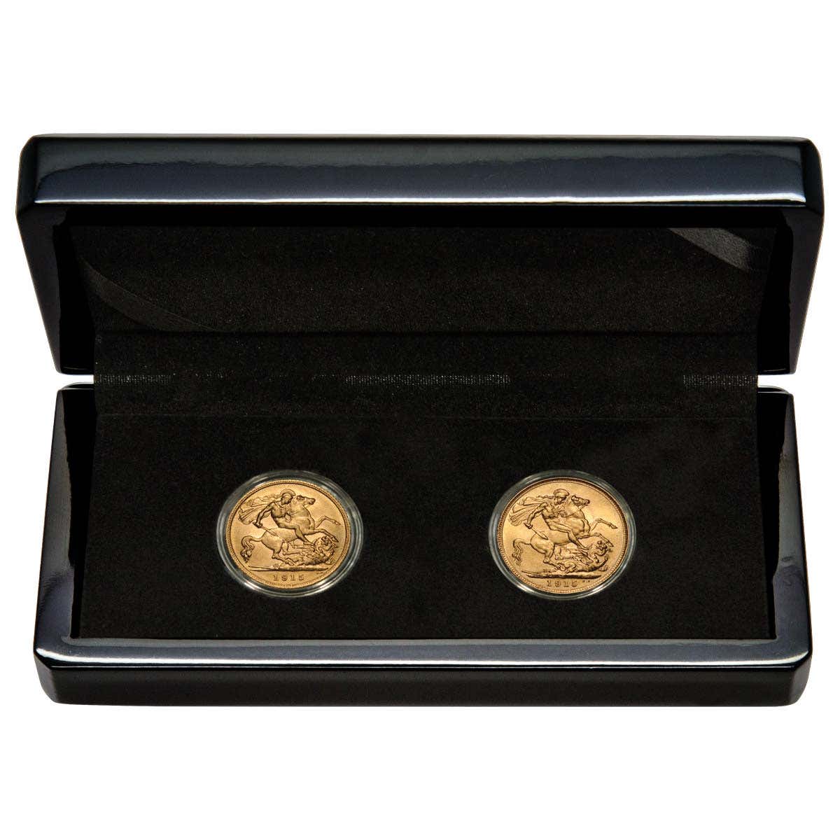 1915 Sydney George V Gold Sovereign & Half Sovereign 2-Coin Set about Uncirculated-Uncirculated - Image 2