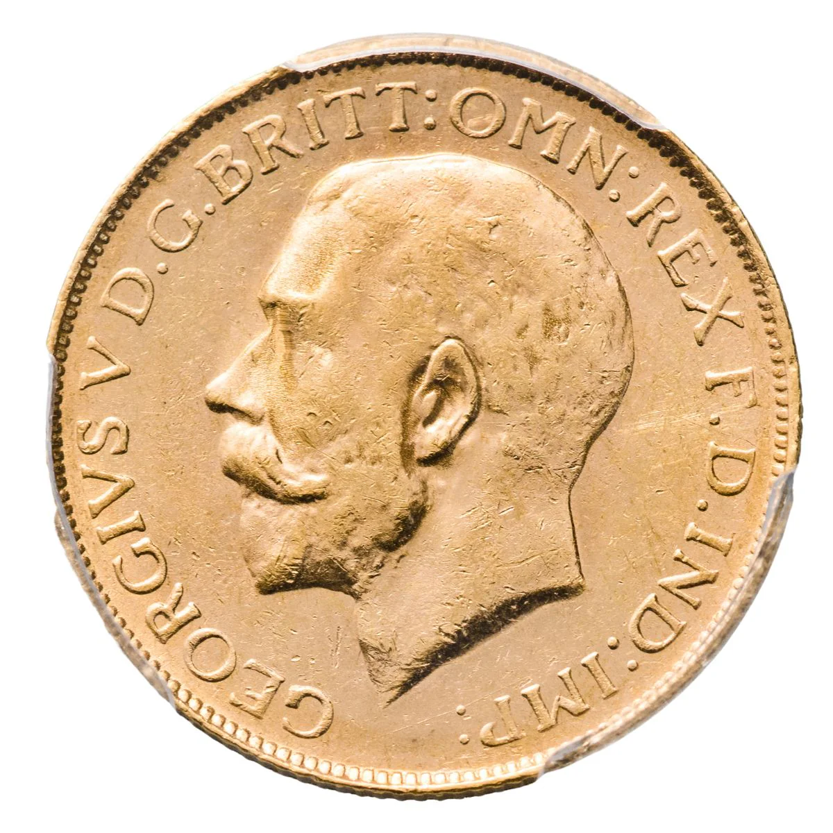 George V 1920P Gold Sovereign PCGS MS62 (Uncirculated) - Image 2