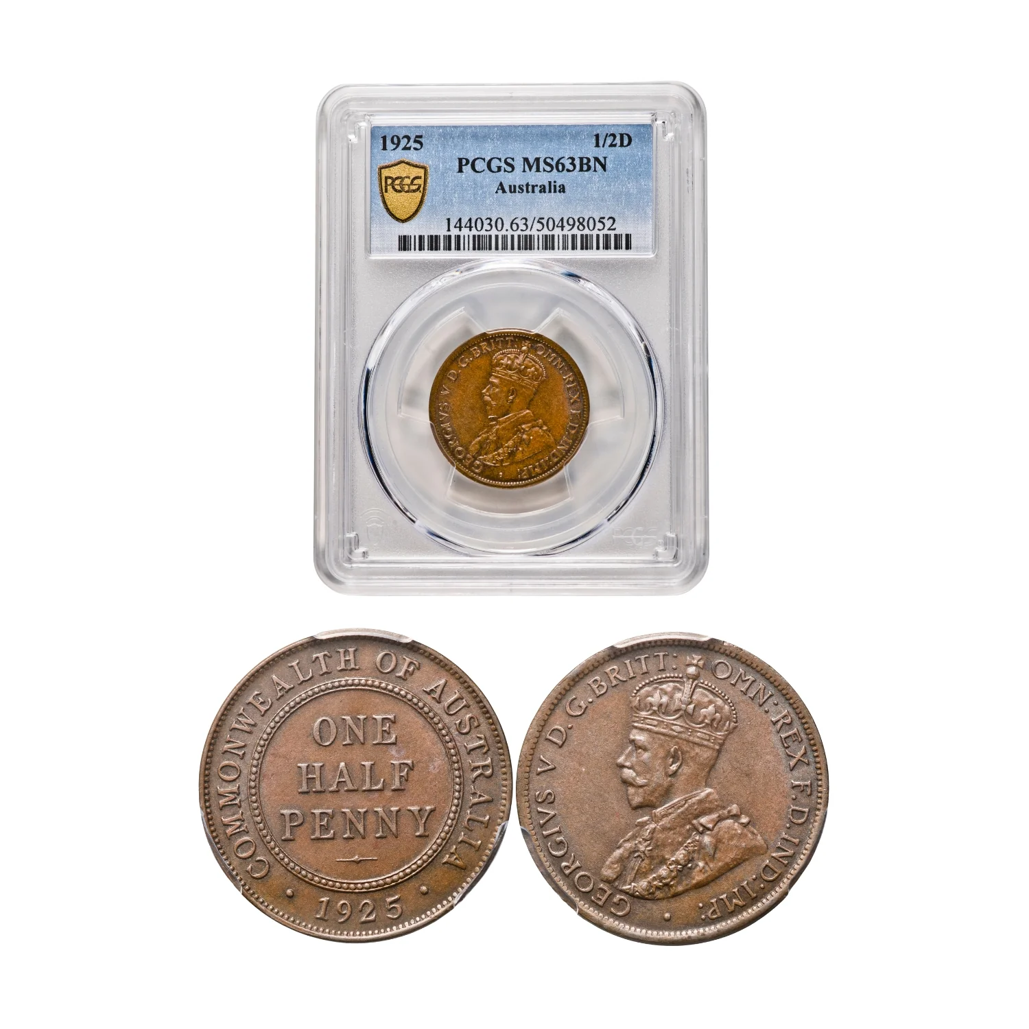 Australia George V 1925 6-Coin Set PCGS MS62-MS66 (Uncirculated-Gem Uncirculated) - Image 3