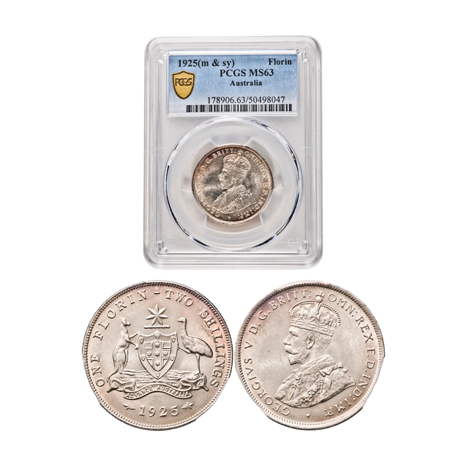 Australia George V 1925 6-Coin Set PCGS MS62-MS66 (Uncirculated-Gem Uncirculated) - Image 4