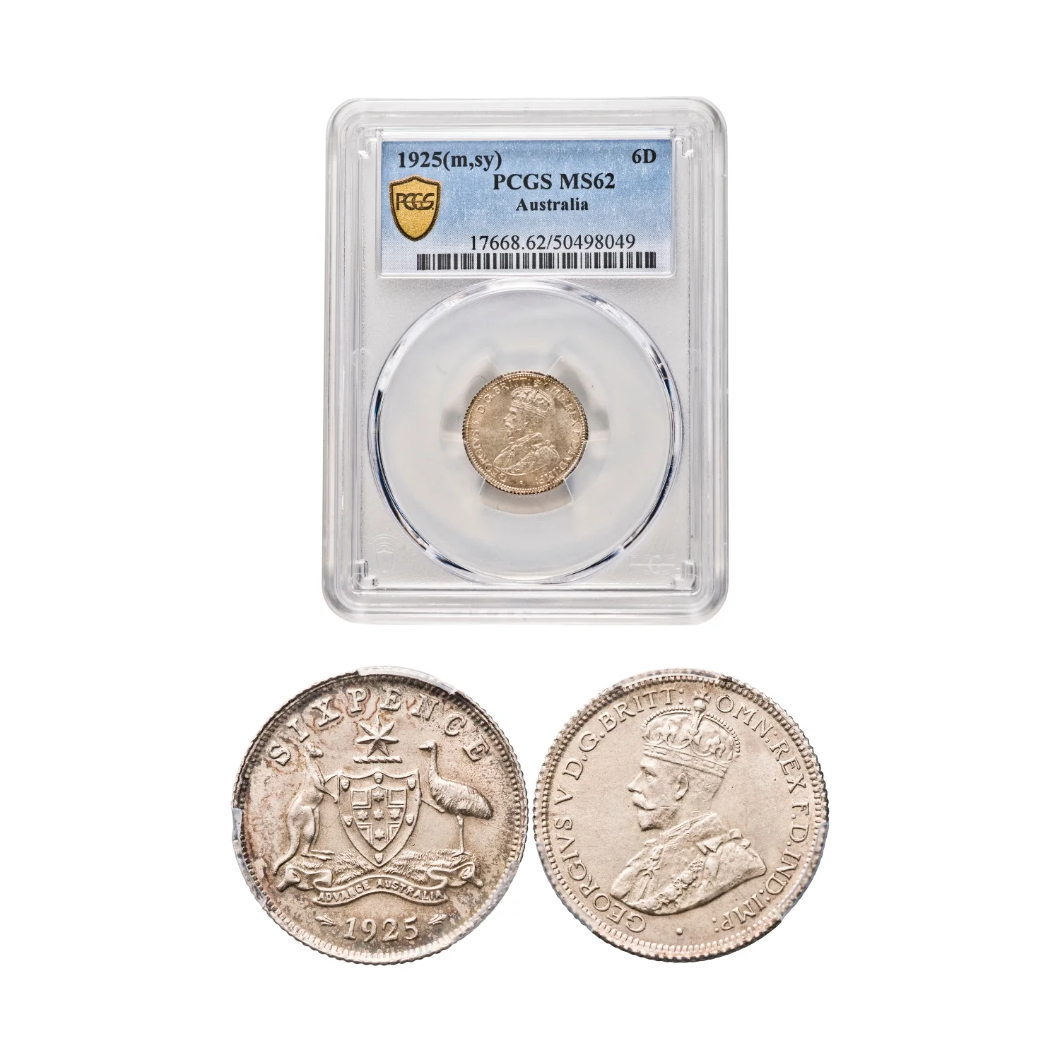 Australia George V 1925 6-Coin Set PCGS MS62-MS66 (Uncirculated-Gem Uncirculated) - Image 6