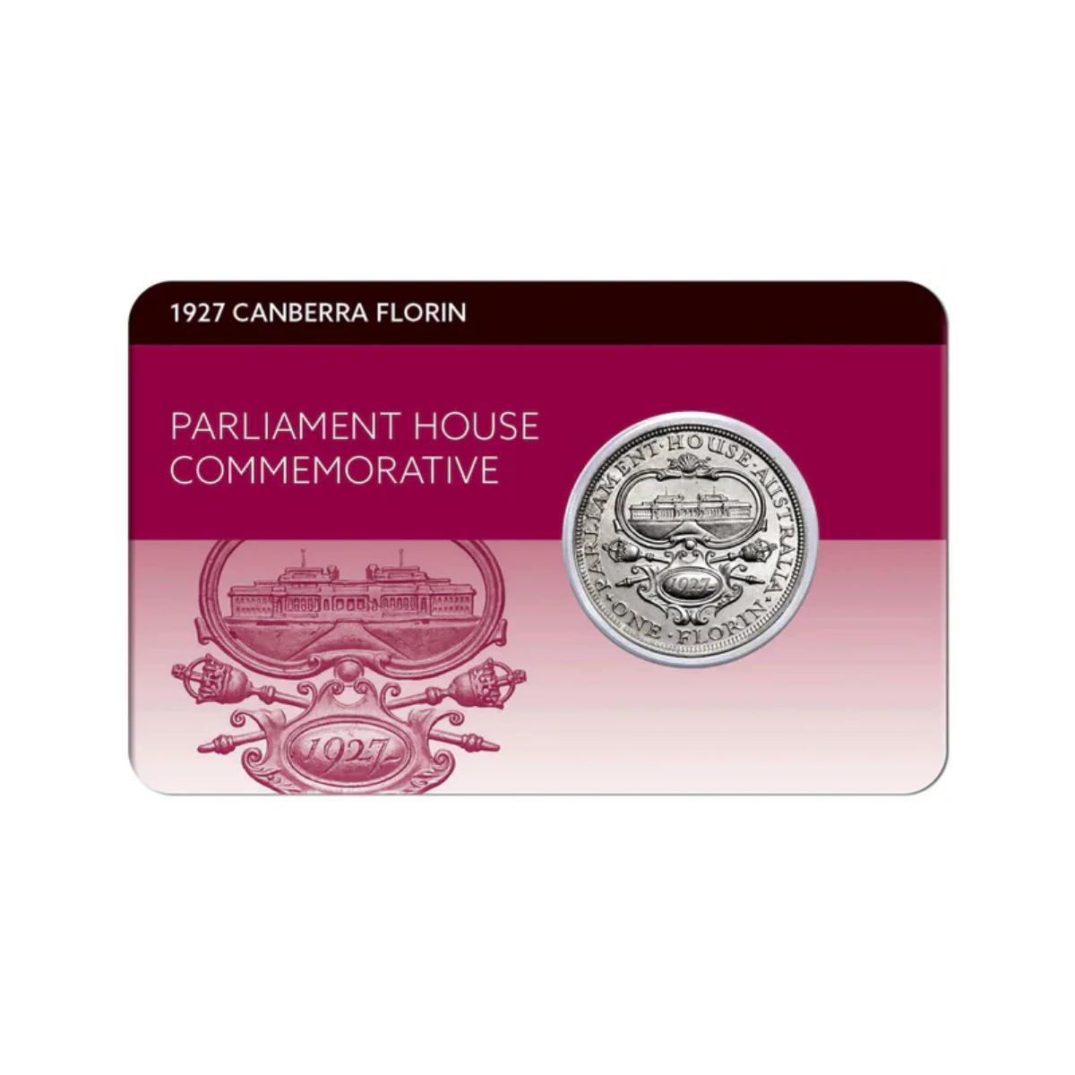 George V 1927 Canberra Florin Uncirculated