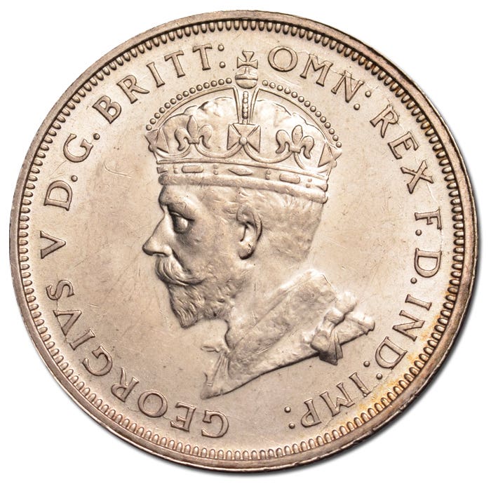 George V 1927 Canberra Florin Uncirculated - Image 3