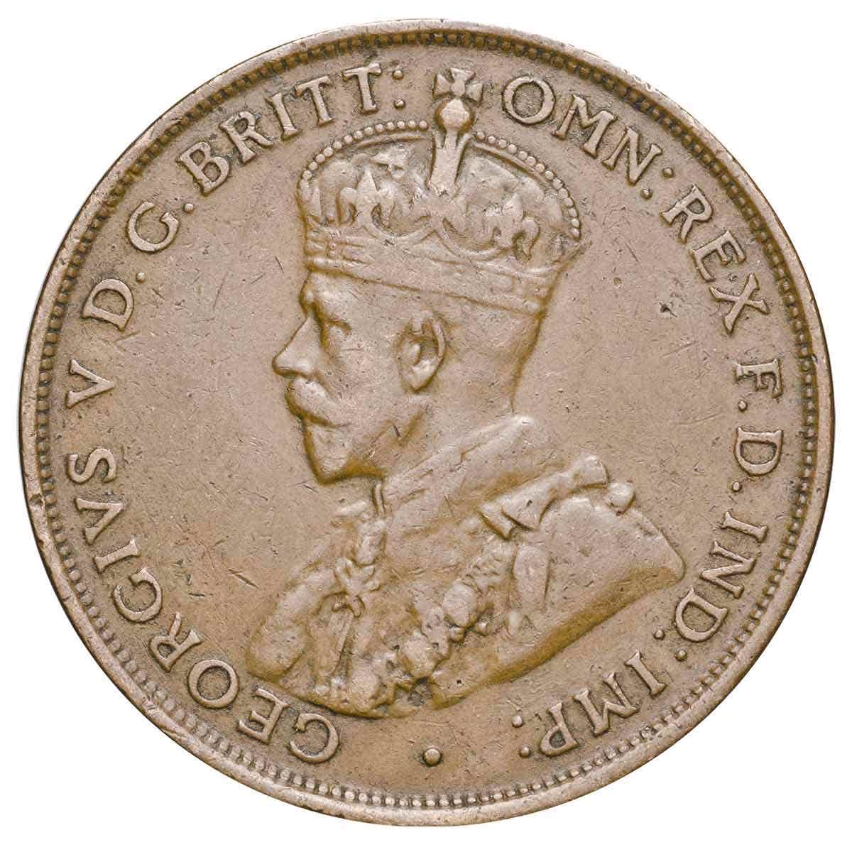 1931 Penny Indian & London Obverse Pair Fine-Very Fine - Image 3