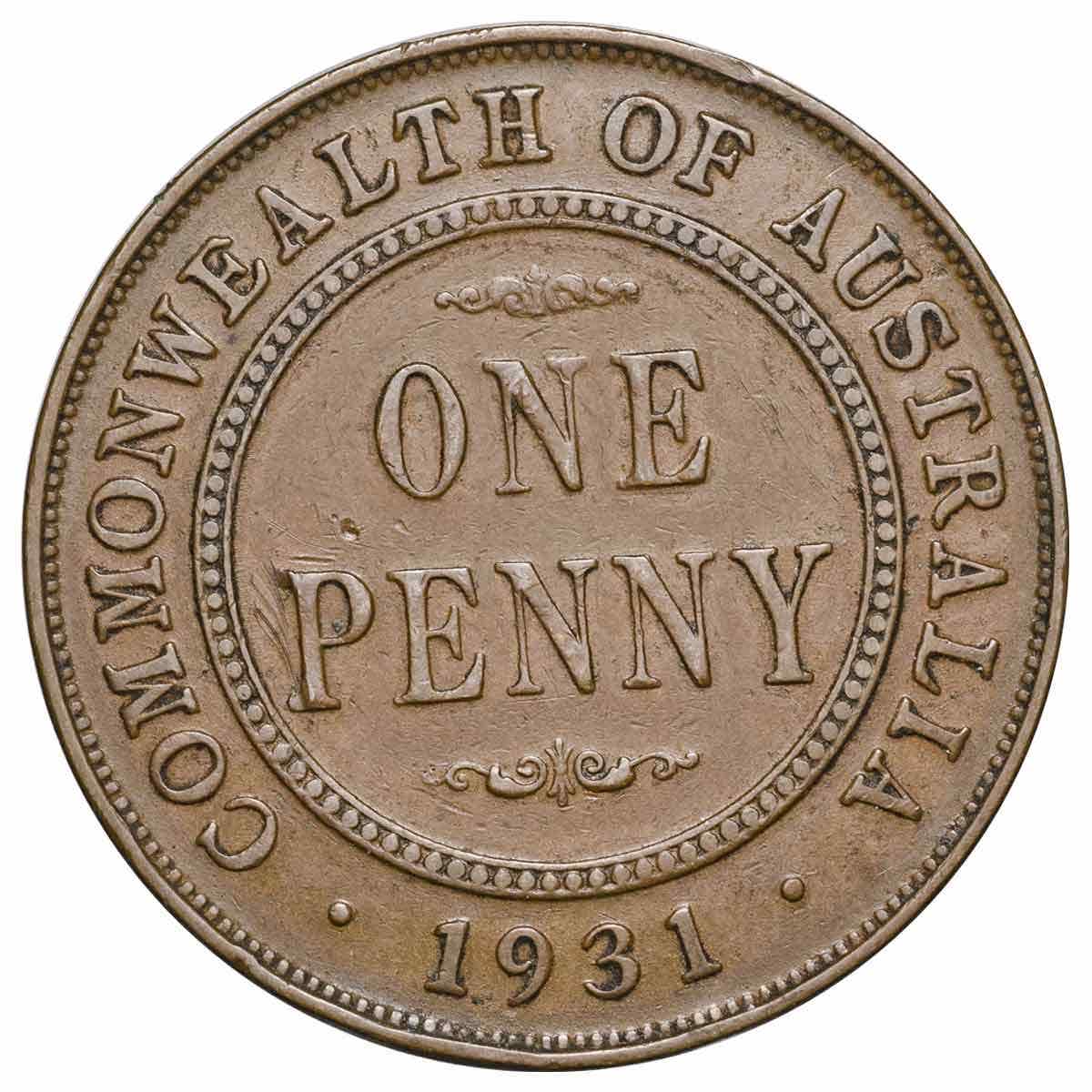 1931 Penny Indian & London Obverse Pair Fine-Very Fine - Image 4