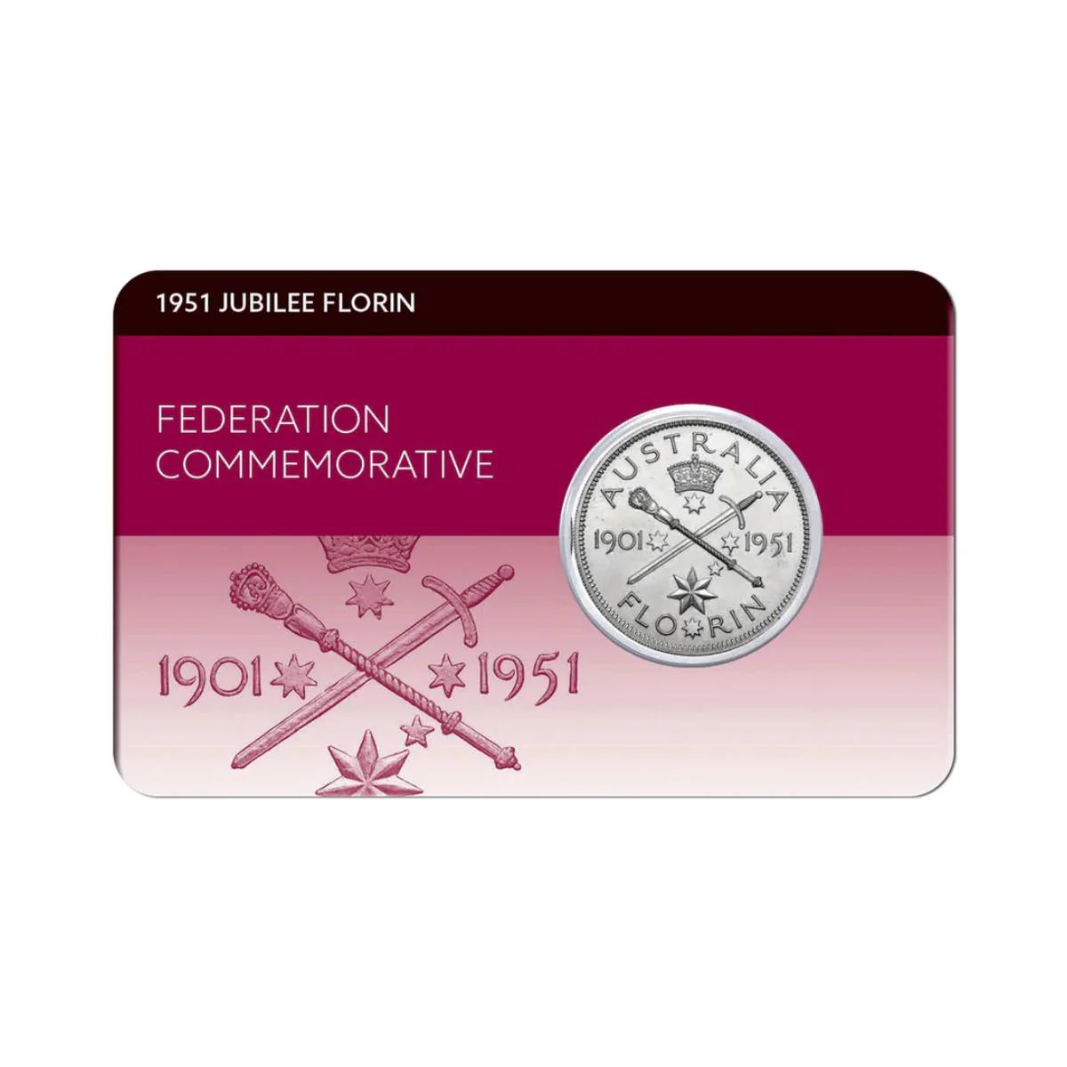 George VI 1951 Federation Florin Uncirculated