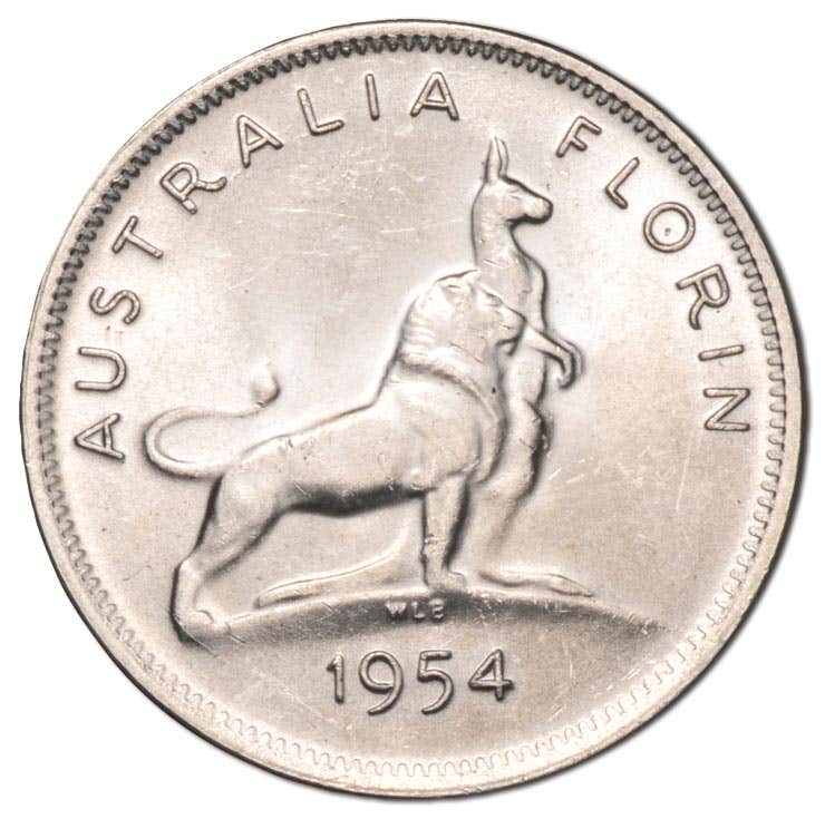 Elizabeth II 1954 Royal Visit Florin Uncirculated - Image 3