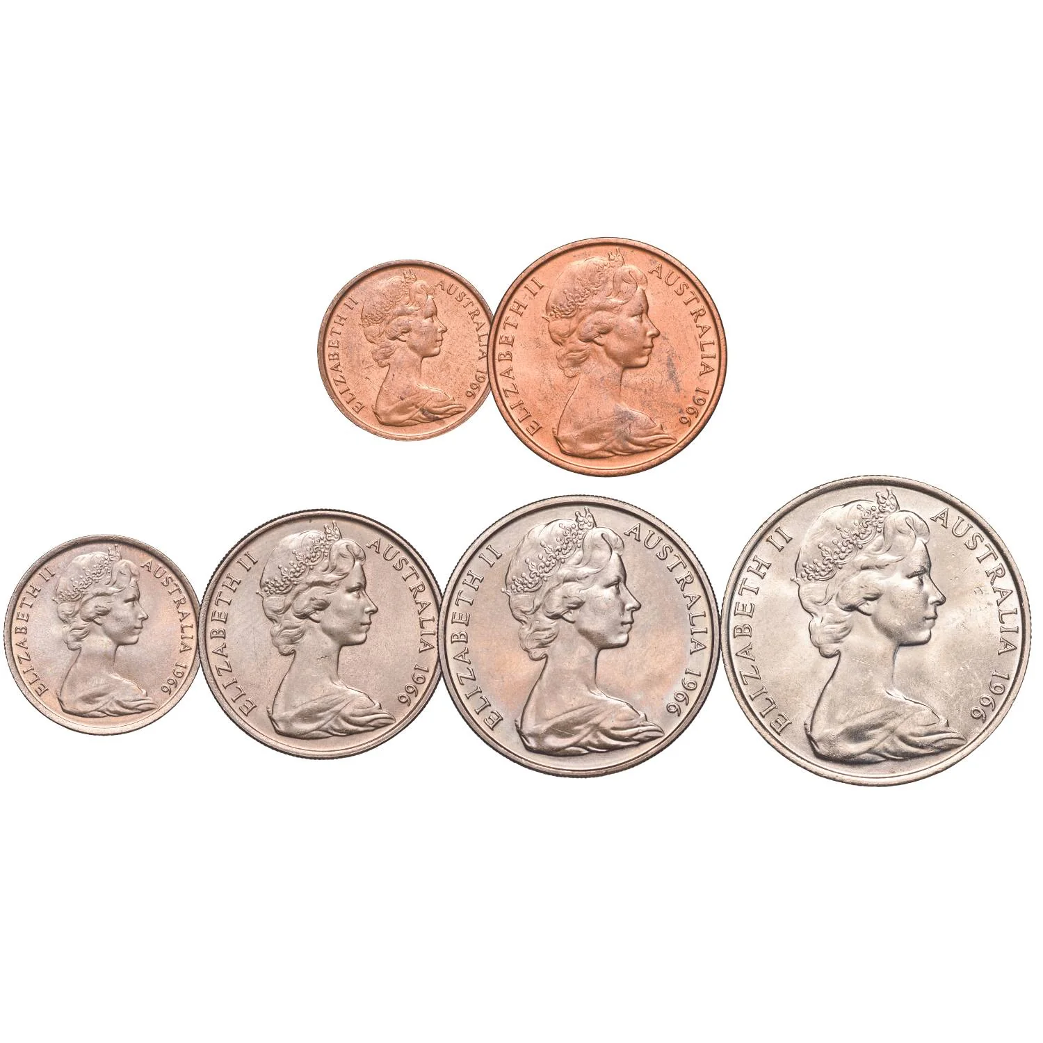 Australia 1966 1c-50c 6-Coin Set about Uncirculated - Image 2