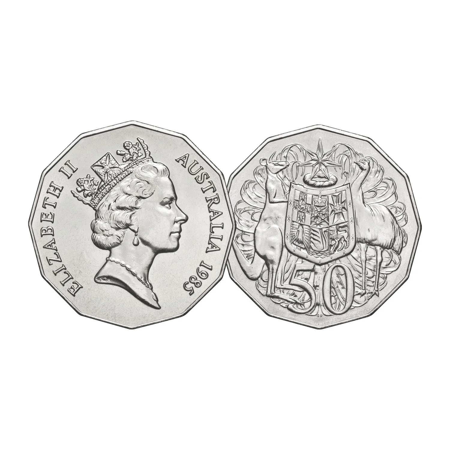 Australia Queen Elizabeth II 1966-2022 50c Portrait Uncirculated 7-Coin Collection - Image 5