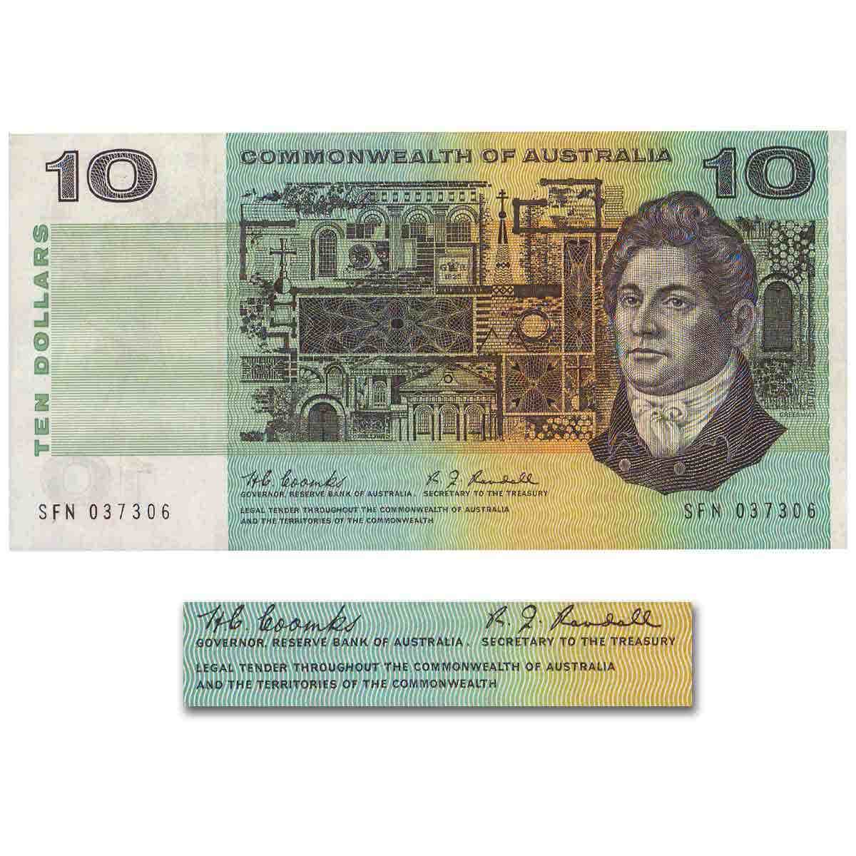1967 $10 R302 Coombs/Randall about Uncirculated - Image 2