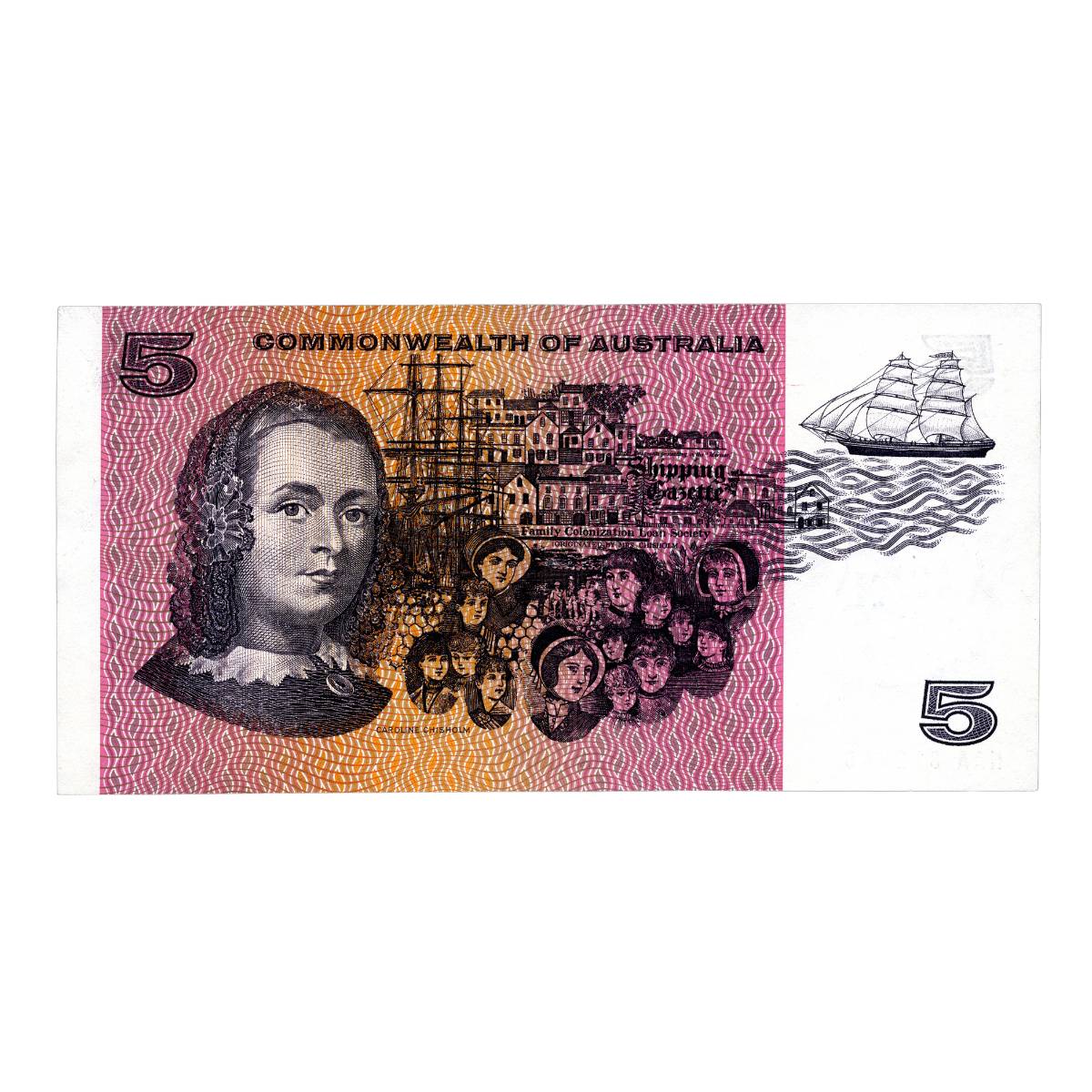 Australia 1967 $5 R201F Coombs/Randall NAA First Prefix Uncirculated Banknote - Image 2