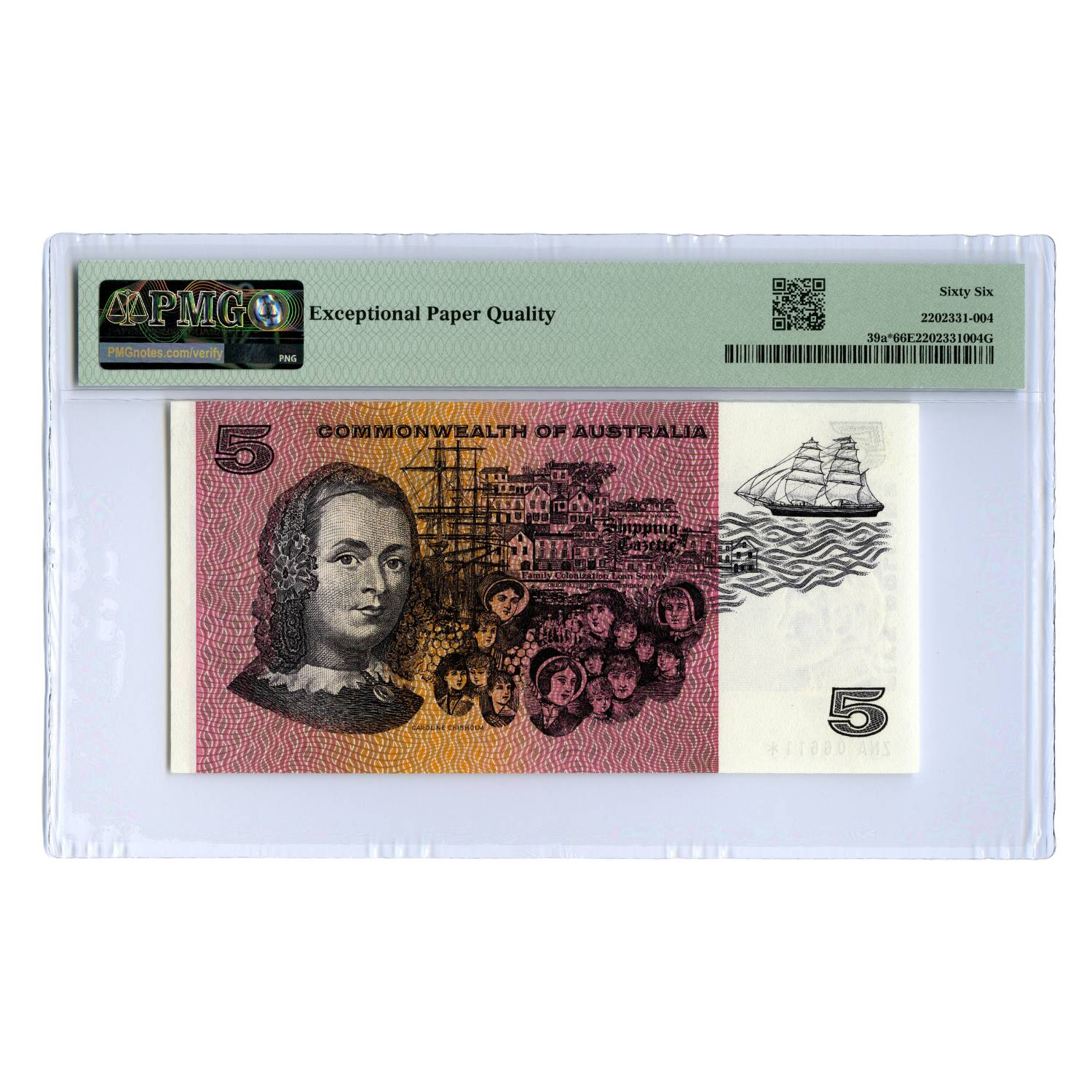 Australia 1967 $5 R202SF Coombs/Randall Star Note First Prefix PMG66 (Gem Uncirculated) - Image 2