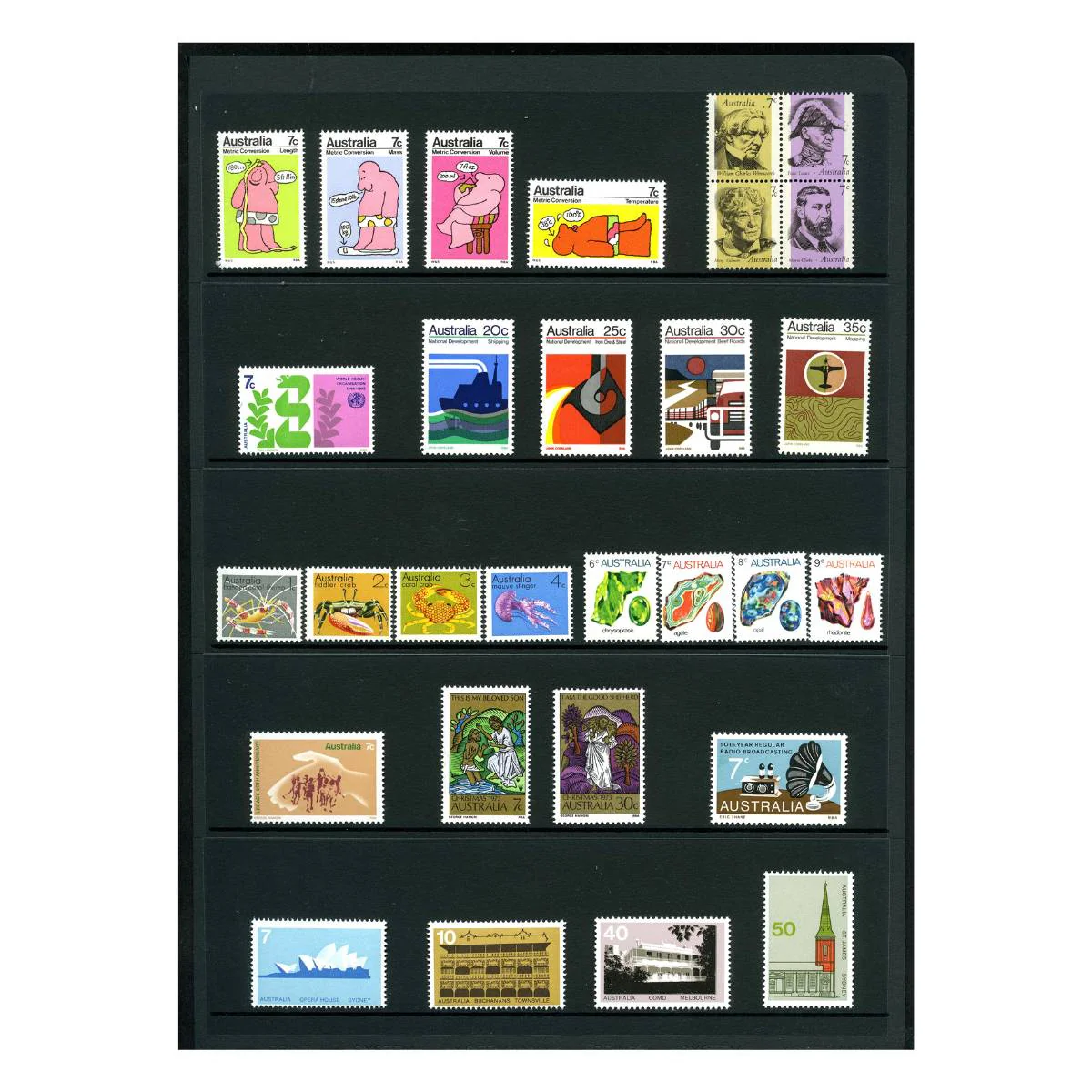 Australia 1966-80 Decimal Stamp Collection Mint Unhinged - Image 14