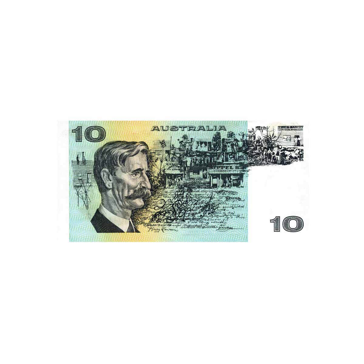 1974 $10 R305 Phillips/Wheeler Australia Banknote Uncirculated - Image 2