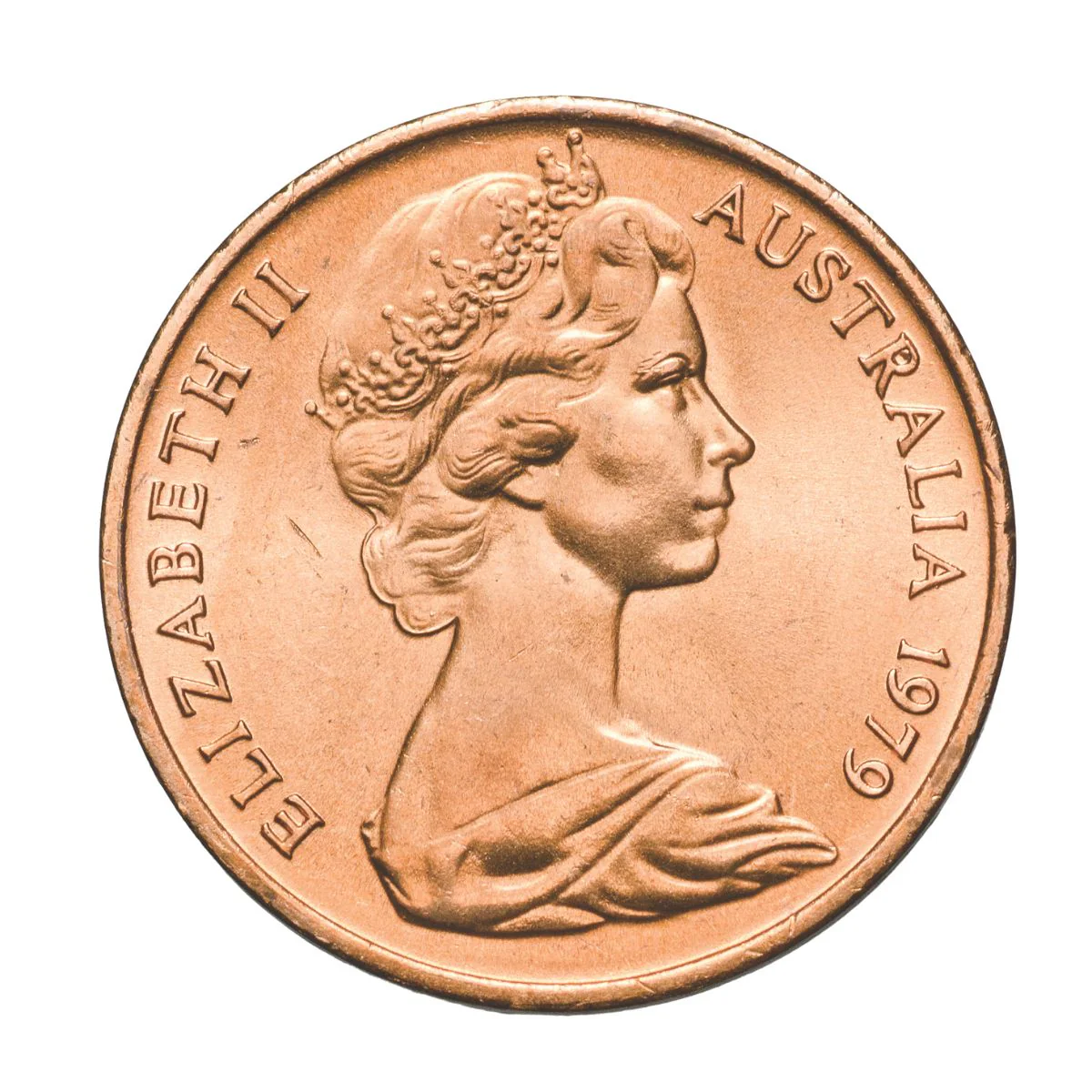 Australia 1979 1c Bronze Uncirculated 50-Coin Heads/Tails RAM Mint Roll - Image 3