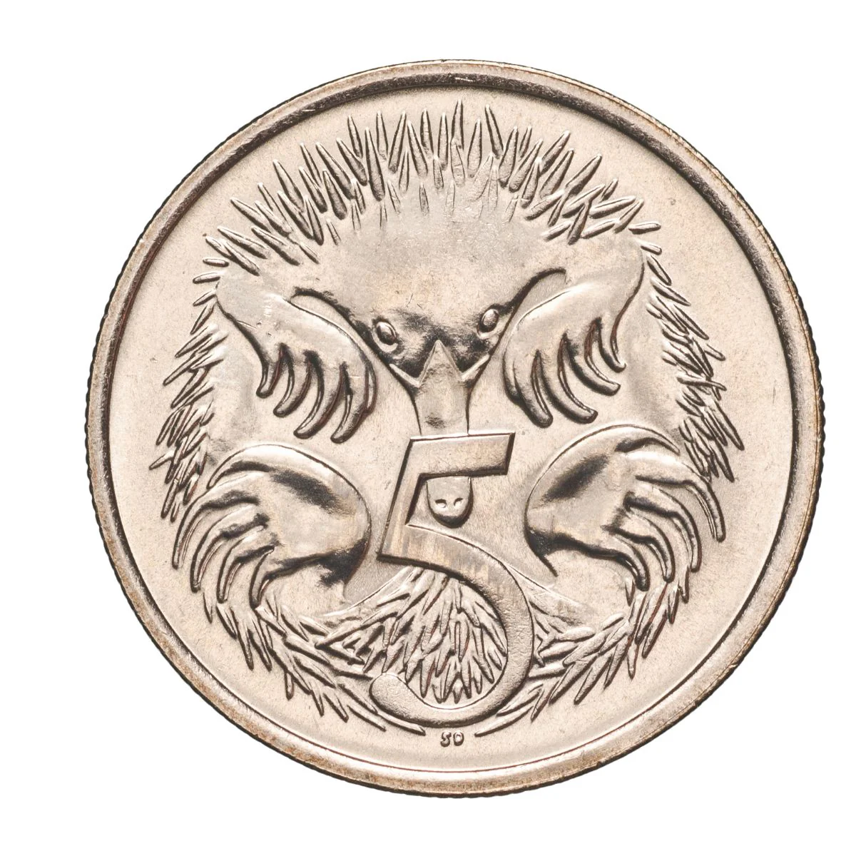 Australia 1980 5c Cupro-Nickel Uncirculated 40-Coin Heads/Tails RAM Mint Roll - Image 2