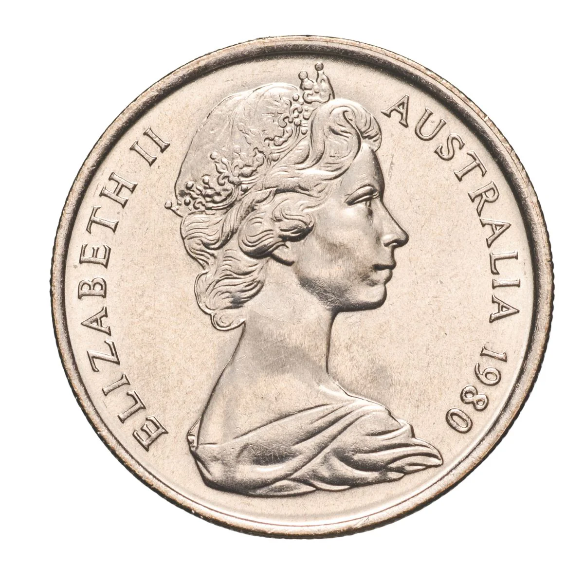 Australia 1980 5c Cupro-Nickel Uncirculated 40-Coin Heads/Tails RAM Mint Roll - Image 3