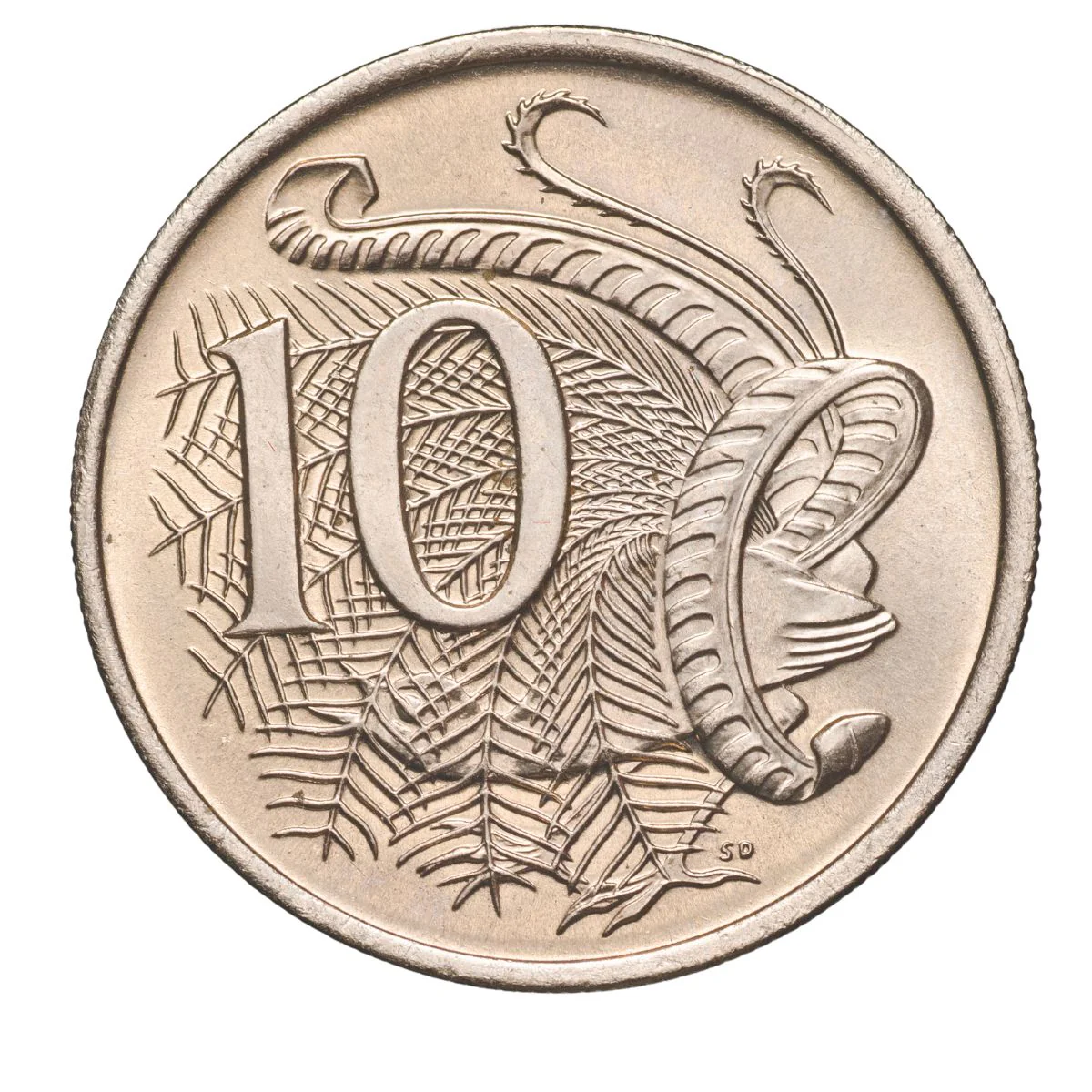 Australia 1981 10c Cupro-Nickel Uncirculated 40-Coin Heads/Tails RAM Mint Roll - Image 2