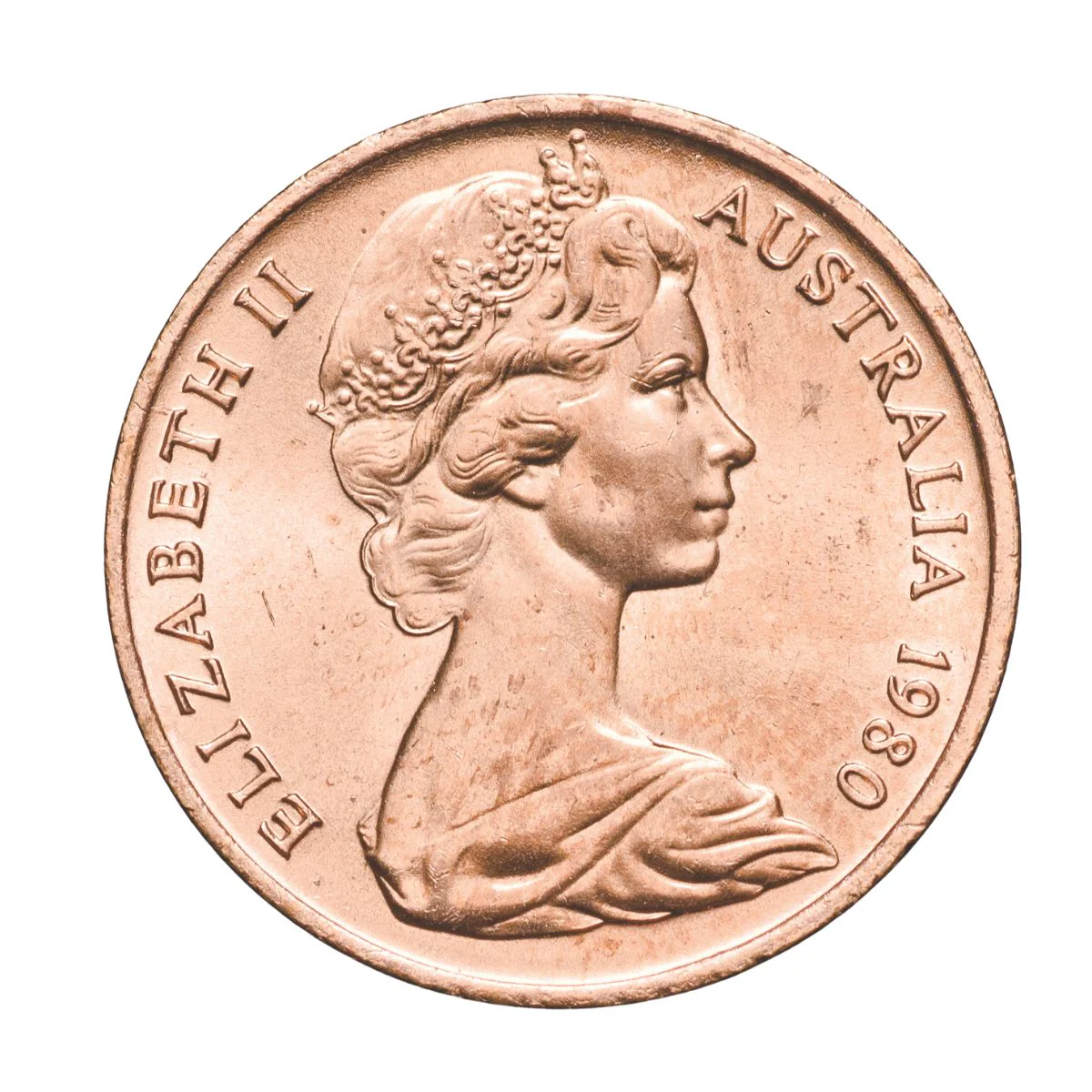 Australia 1981 1c Bronze Uncirculated 50-Coin Heads/Tails RAM Mint Roll - Image 3