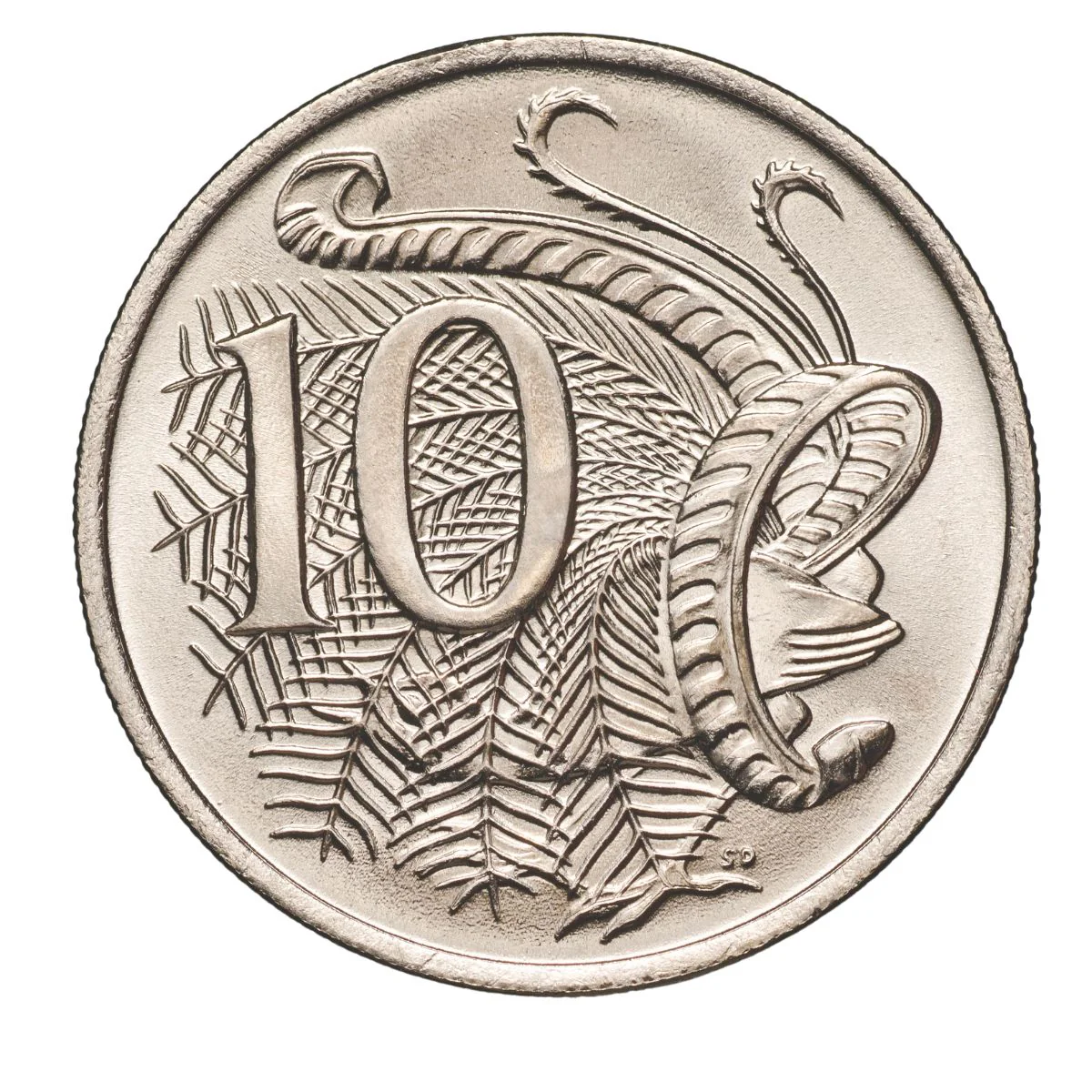Australia 1982 10c Cupro-Nickel Uncirculated 40-Coin Heads/Tails RAM Mint Roll - Image 2