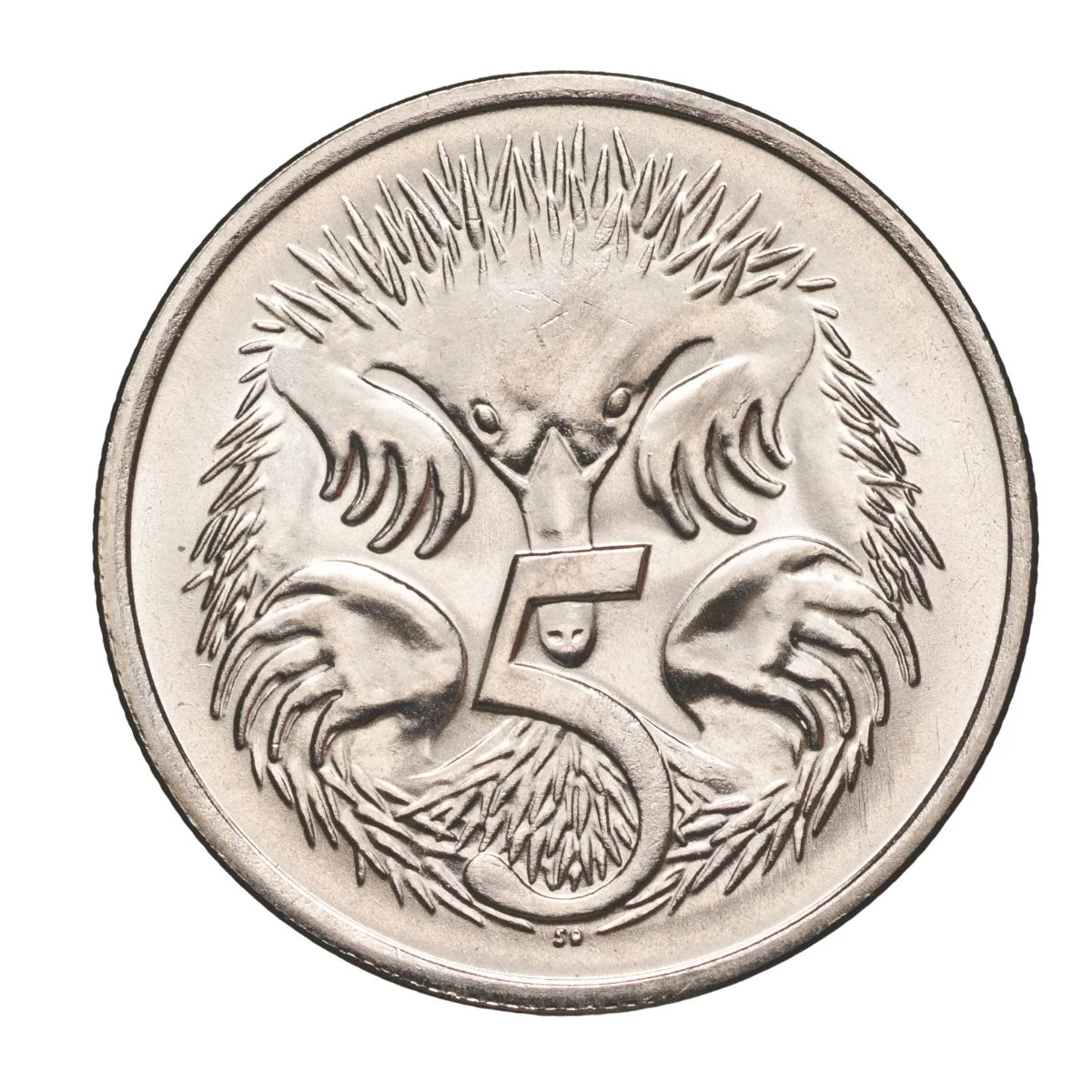 Australia 1982 5c Cupro-Nickel Uncirculated 40-Coin Heads/Tails RAM Mint Roll - Image 2