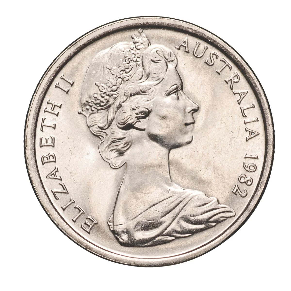 Australia 1982 5c Cupro-Nickel Uncirculated 40-Coin Heads/Tails RAM Mint Roll - Image 3