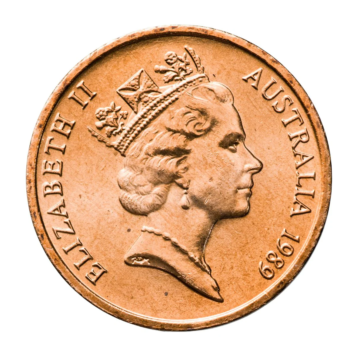 Australia 1989 1c Bronze Uncirculated 50-Coin Heads/Tails Reserve Bank Mint Roll - Image 3