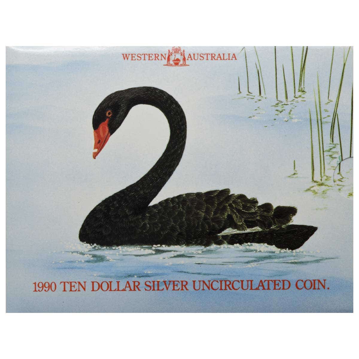 Australia 1990 $10 Western Australia Silver Uncirculated Coin - Image 3