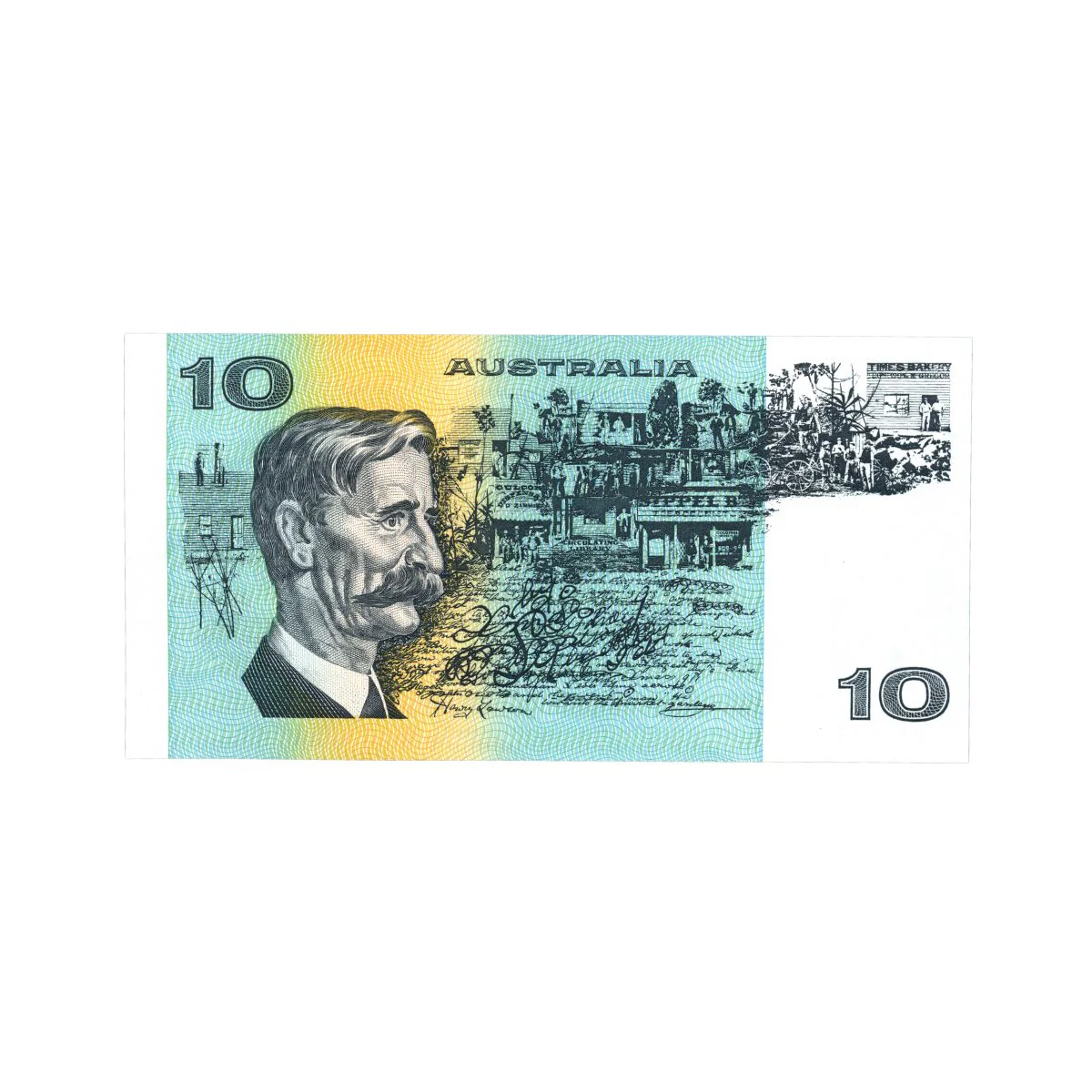 1991 $10 R313b Fraser/Cole without Plate Identification Letter (PIL) Uncirculated - Image 2