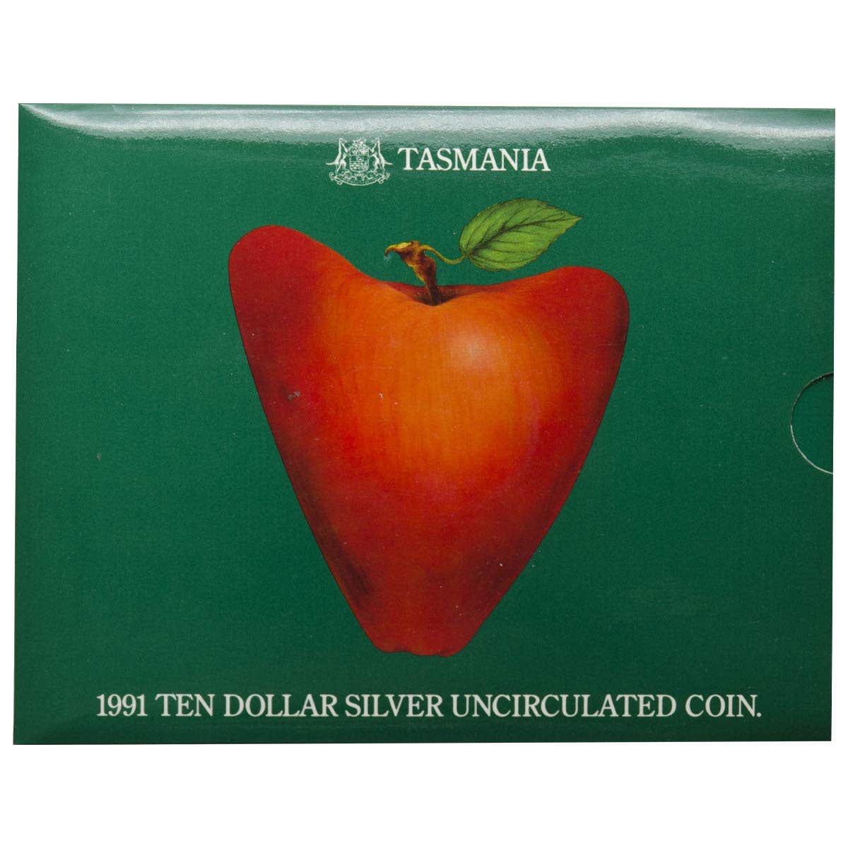 Australia 1991 $10 Tasmania Silver Uncirculated Coin - Image 3