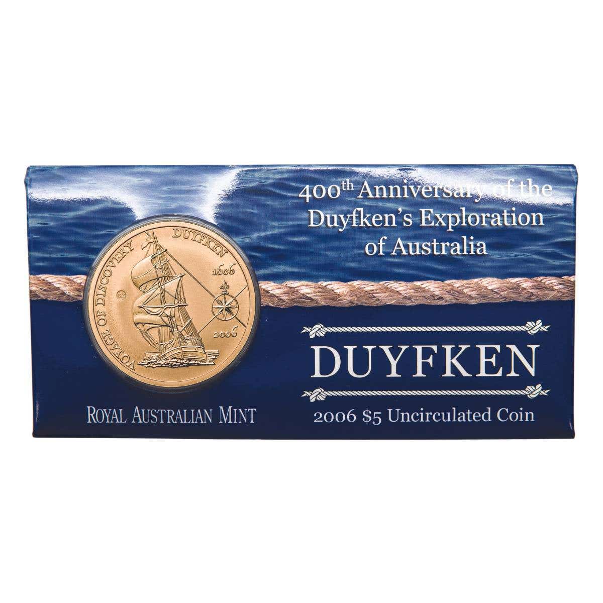 2006 $5 Duyfken Voyage of Discovery Al-Br Uncirculated Coin - Image 3