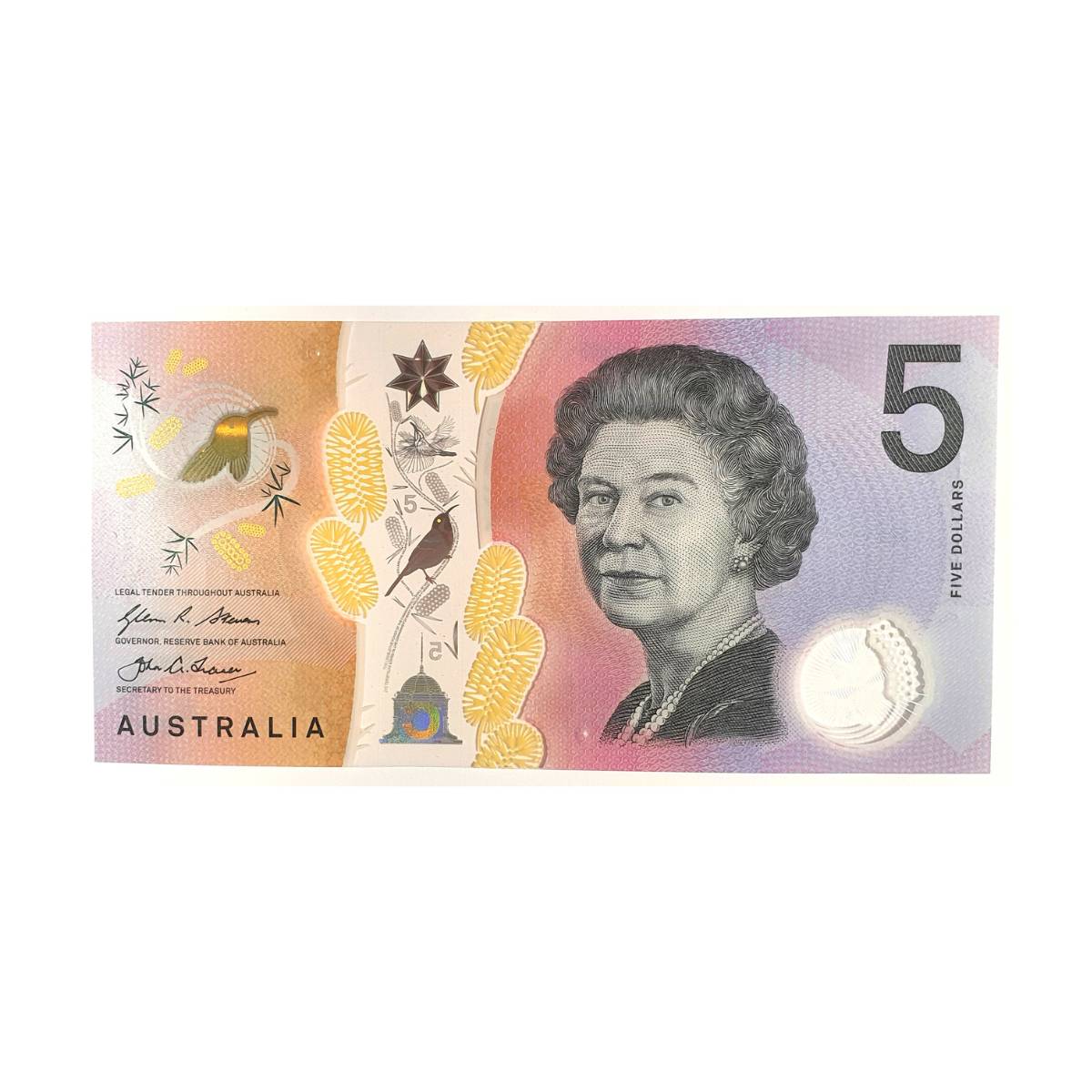 Australia 2016 $5 New Generation AA16 First Prefix & EJ16 Last Year Prefix Uncirculated Banknote Pair - Image 2