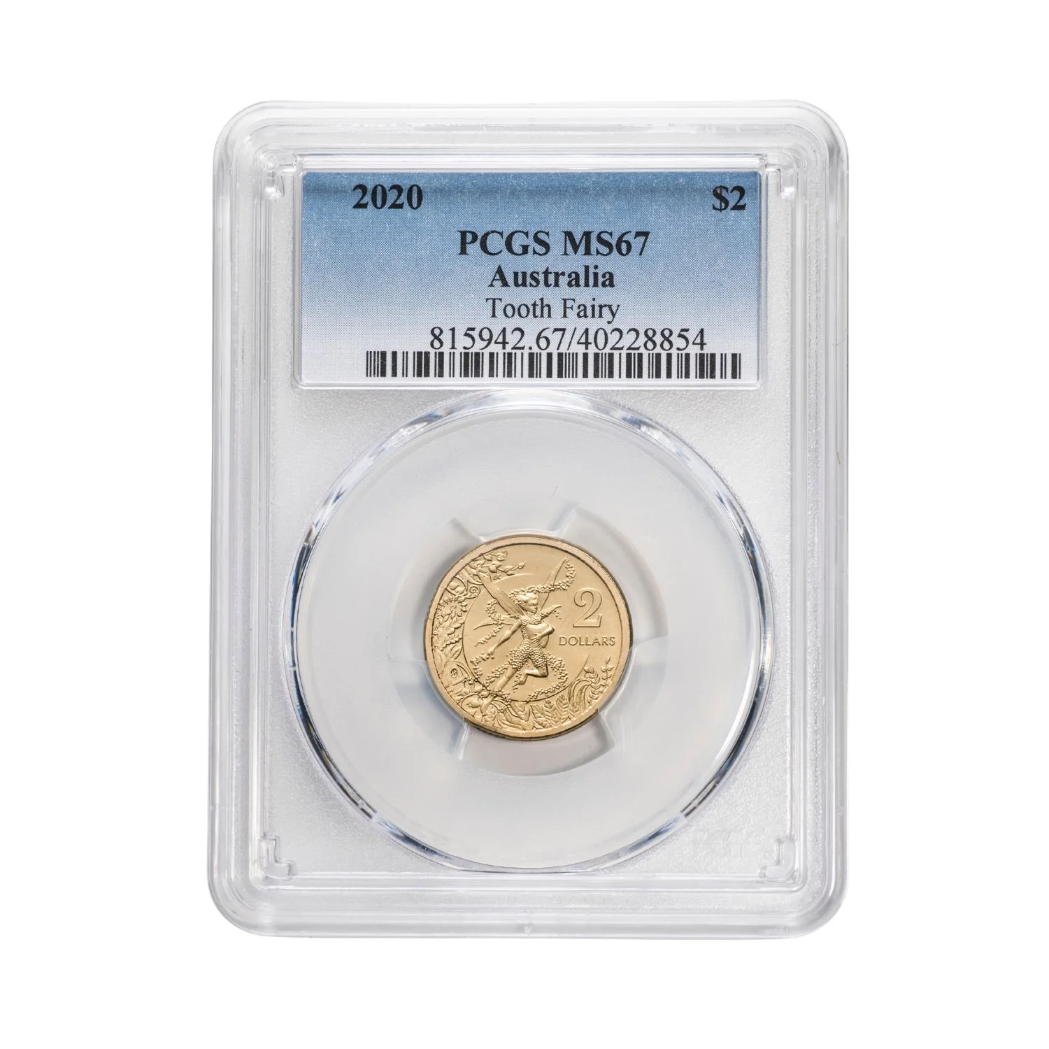 Australia Tooth Fairy 2020 $2 Aluminium-Bronze Uncirculated Coin (MS67)