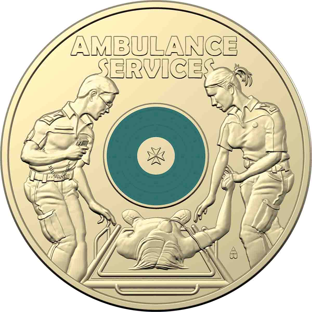 Australia Ambulance Services 2021 $2 Colour Aluminium-Bronze Uncirculated 25-Coin RAM Mint Roll - Image 3
