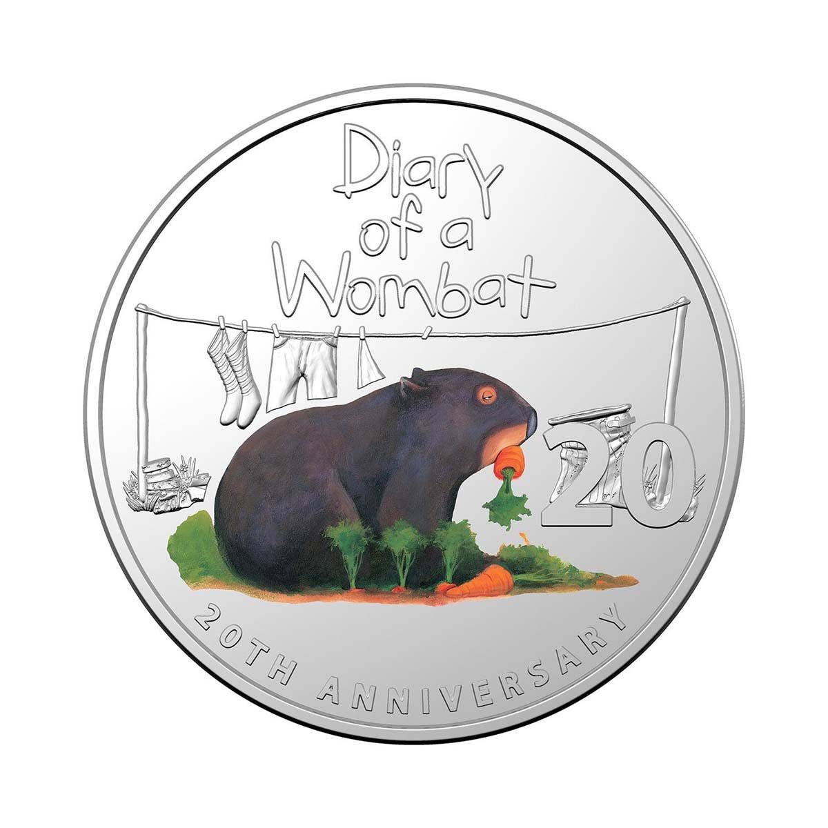 2022 20c Diary of a Wombat Stamp and Coin Cover - Image 3