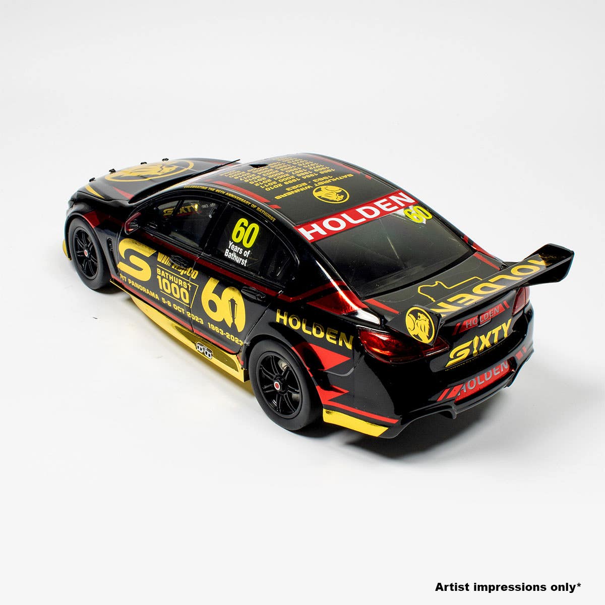 2023 BATHURST 1000 - HOLDEN COMMODORE VF V8 SUPERCAR - 60th ANNIVERSARY OF THE BATHURST GREAT RACE - SPECIAL LIMITED EDITION - 1:18 Scale Diecast Model Car - Image 10