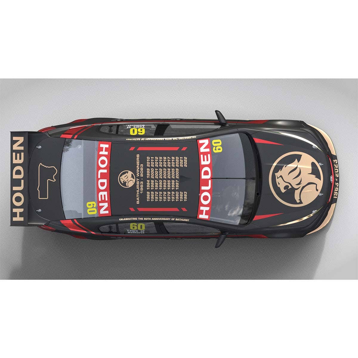 2023 BATHURST 1000 - HOLDEN COMMODORE VF V8 SUPERCAR - 60th ANNIVERSARY OF THE BATHURST GREAT RACE - SPECIAL LIMITED EDITION - 1:18 Scale Diecast Model Car - Image 11