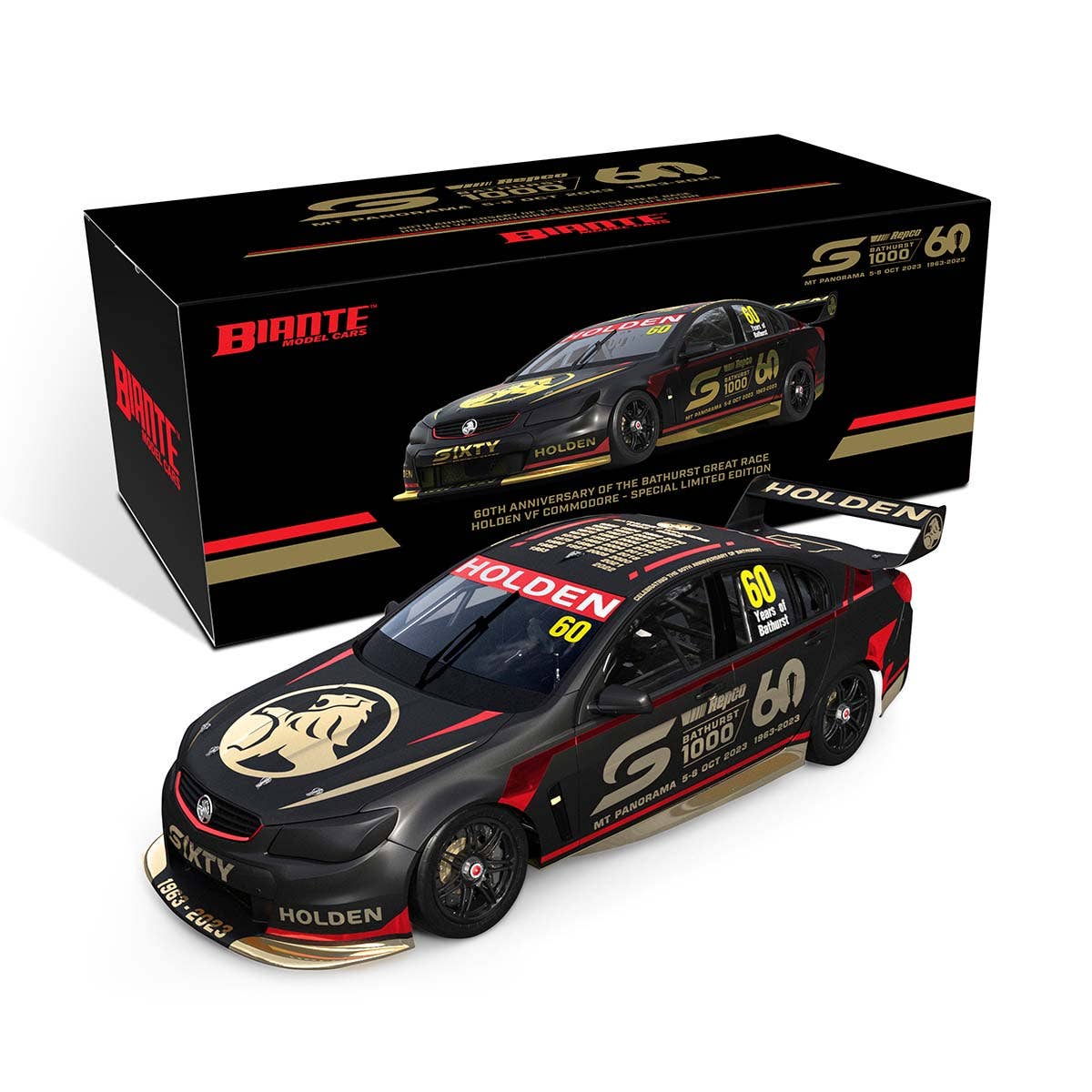 2023 BATHURST 1000 - HOLDEN COMMODORE VF V8 SUPERCAR - 60th ANNIVERSARY OF THE BATHURST GREAT RACE - SPECIAL LIMITED EDITION - 1:18 Scale Diecast Model Car - Image 12